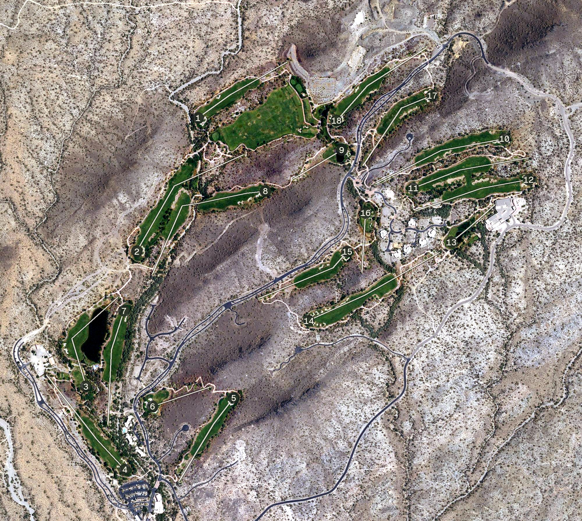 Aerial view of Quintero Golf Club, AZ