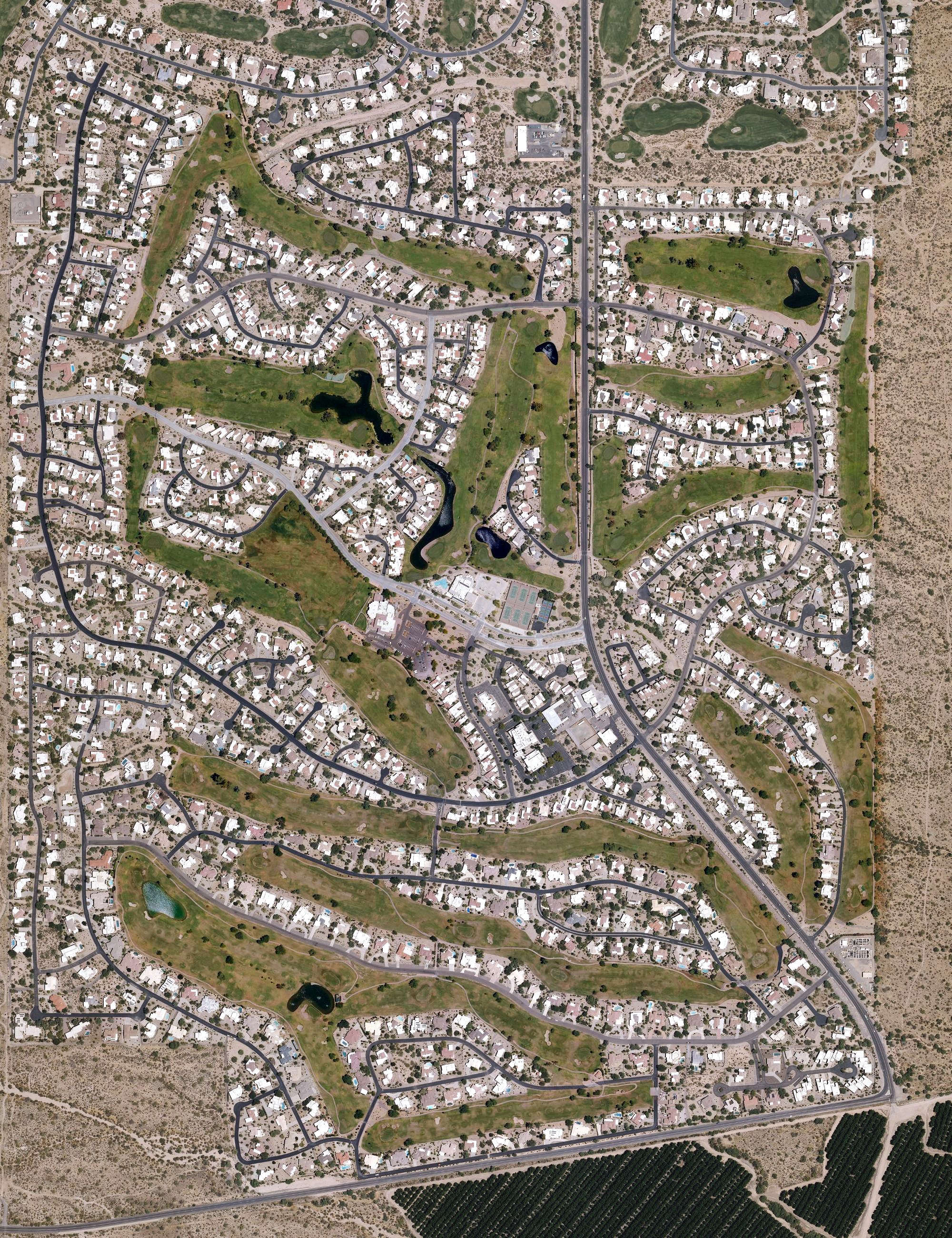 Aerial view of Rio Verde Country Club, AZ