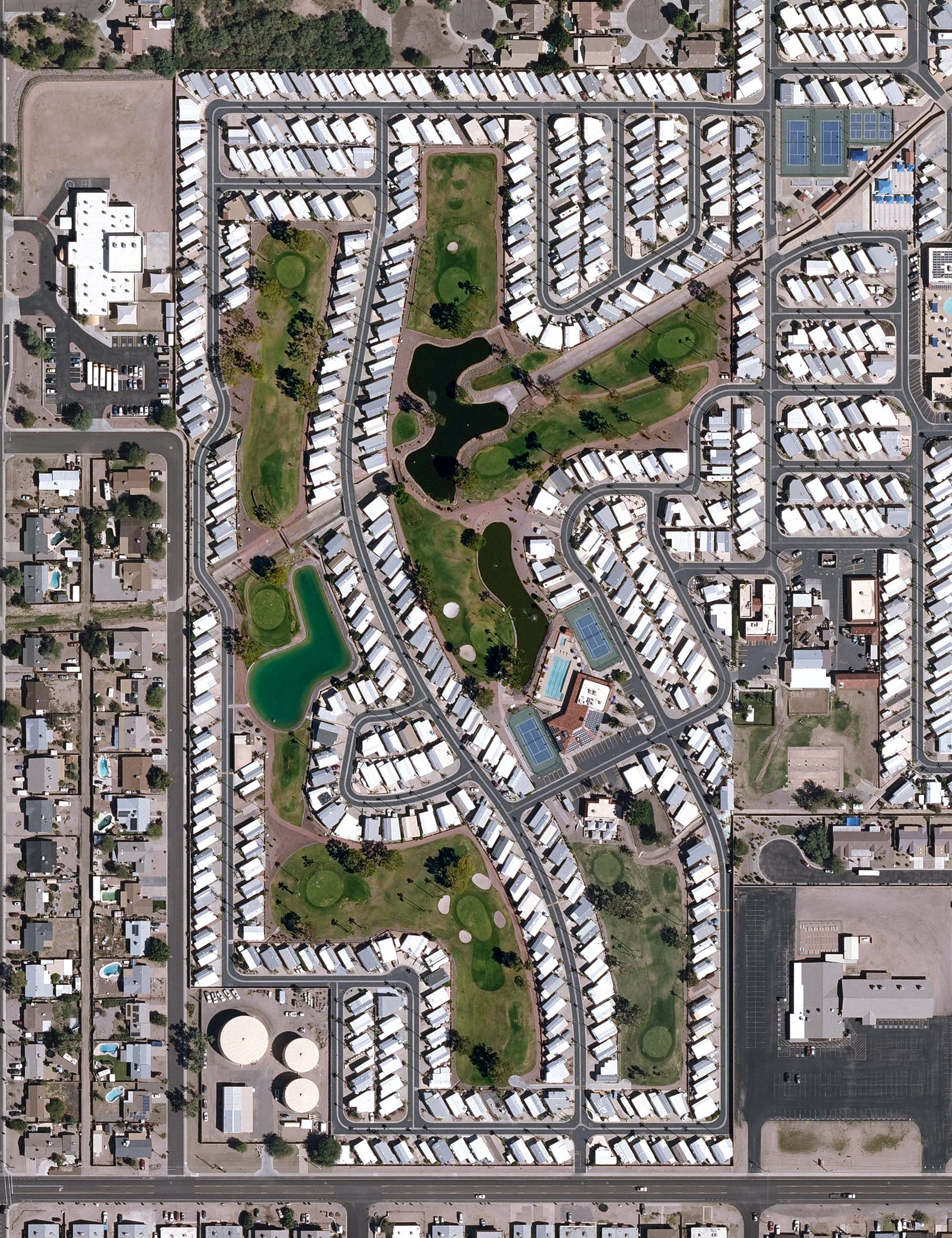 Aerial view of Roadhaven Resort, AZ