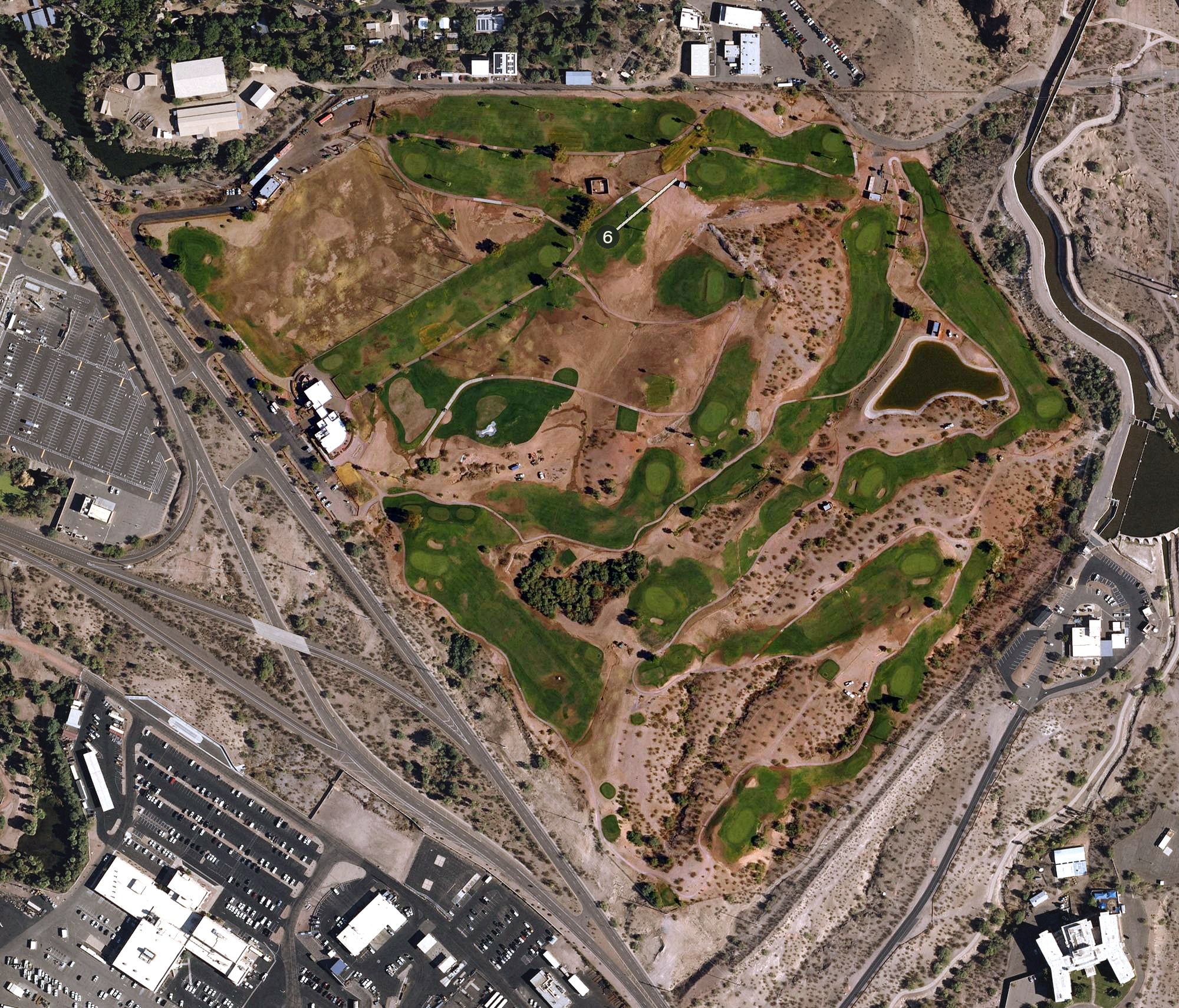 Aerial view of Rolling Hills Golf Course (Tempe), AZ