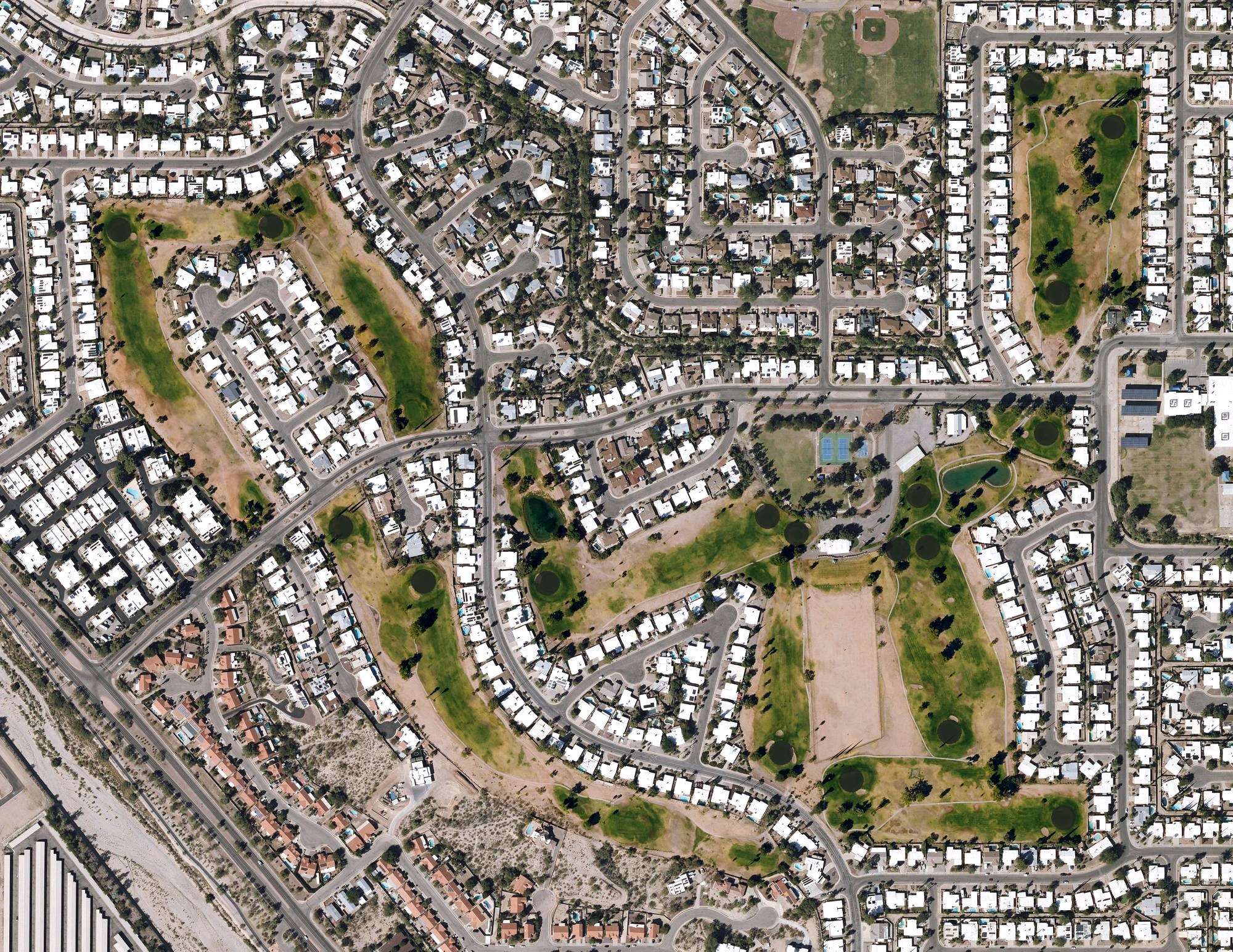 Aerial view of Rolling Hills Golf Course, AZ