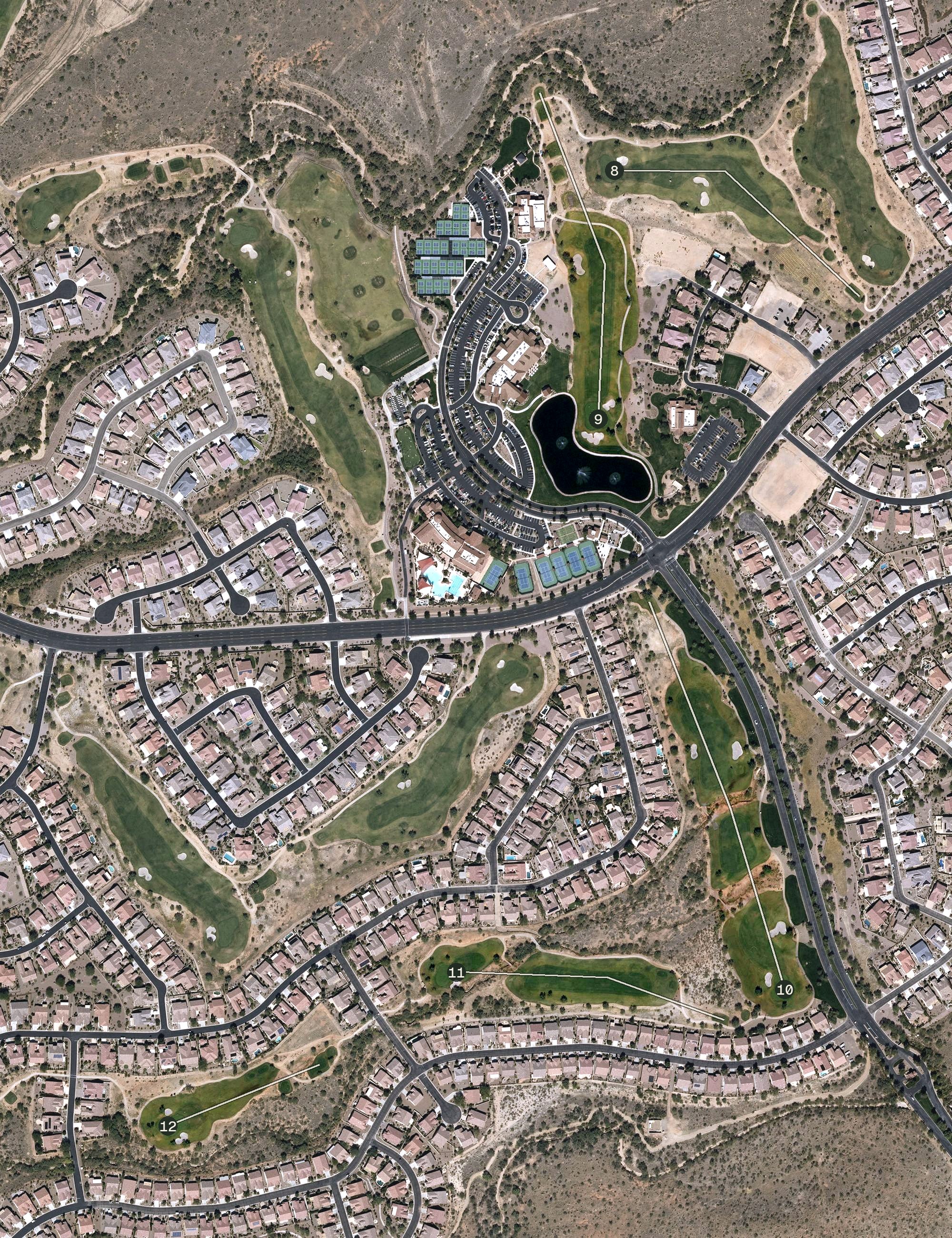 Aerial view of SaddleBrooke Ranch Golf Club, AZ