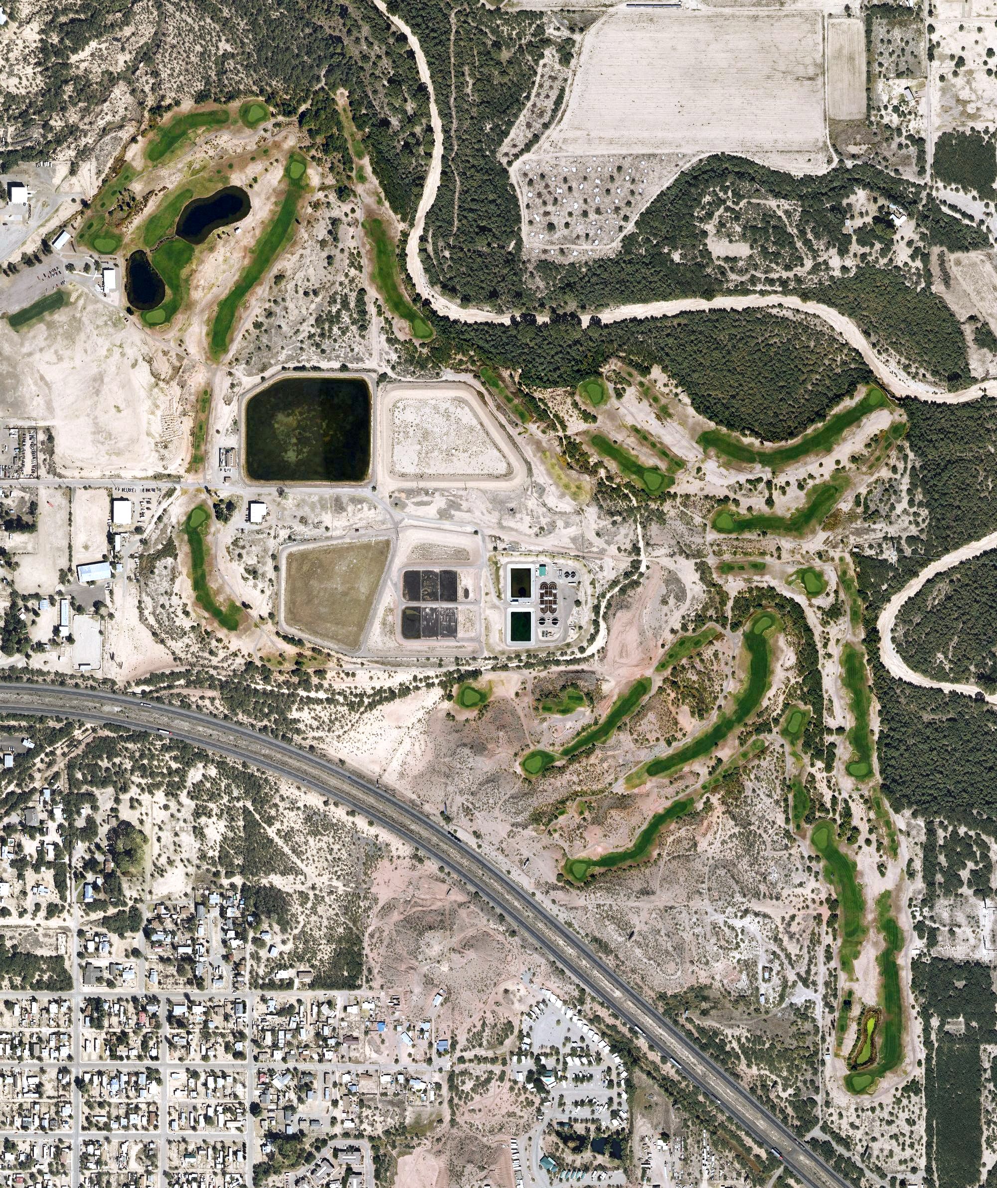 Aerial view of San Pedro Golf Course, AZ