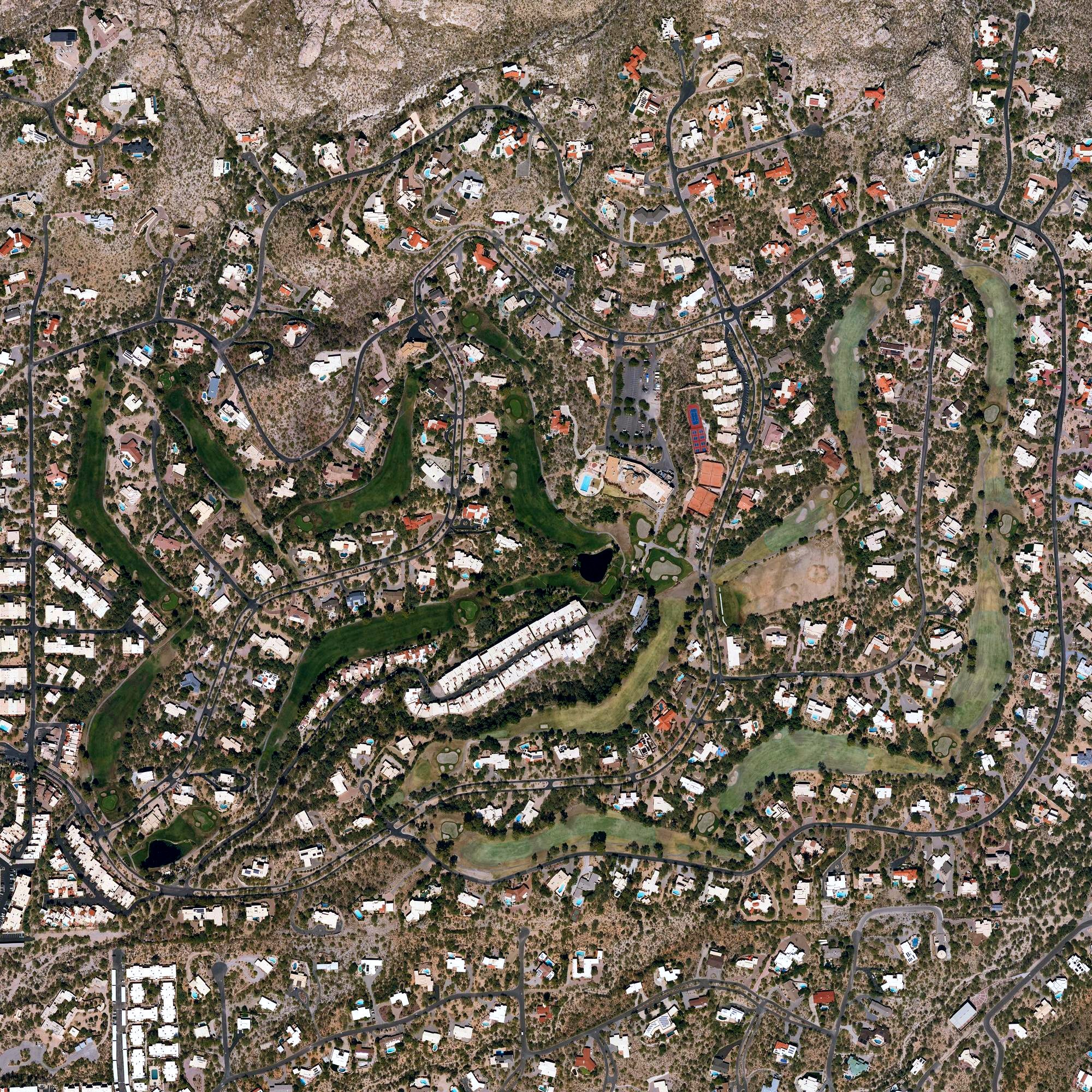 Aerial view of Skyline Country Club, AZ