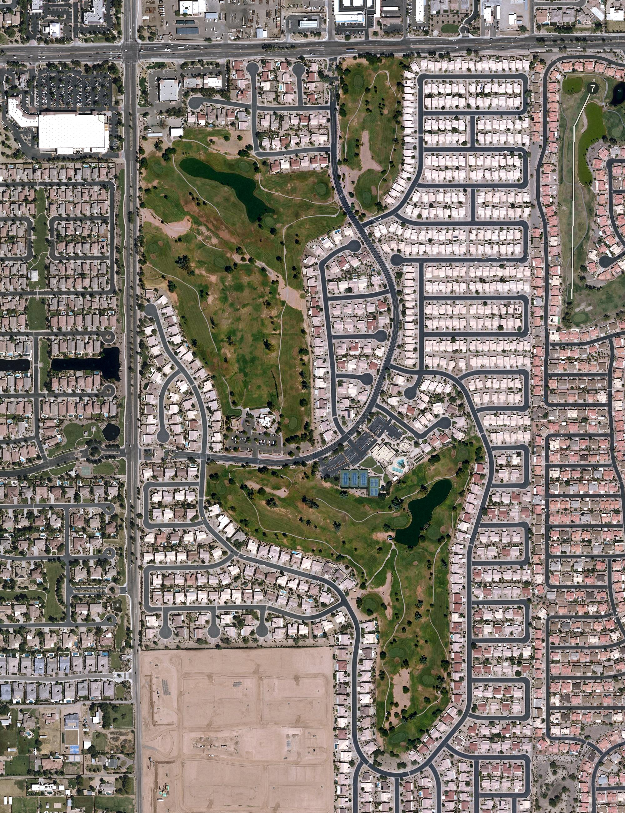 Aerial view of Springfield Golf Resort, AZ