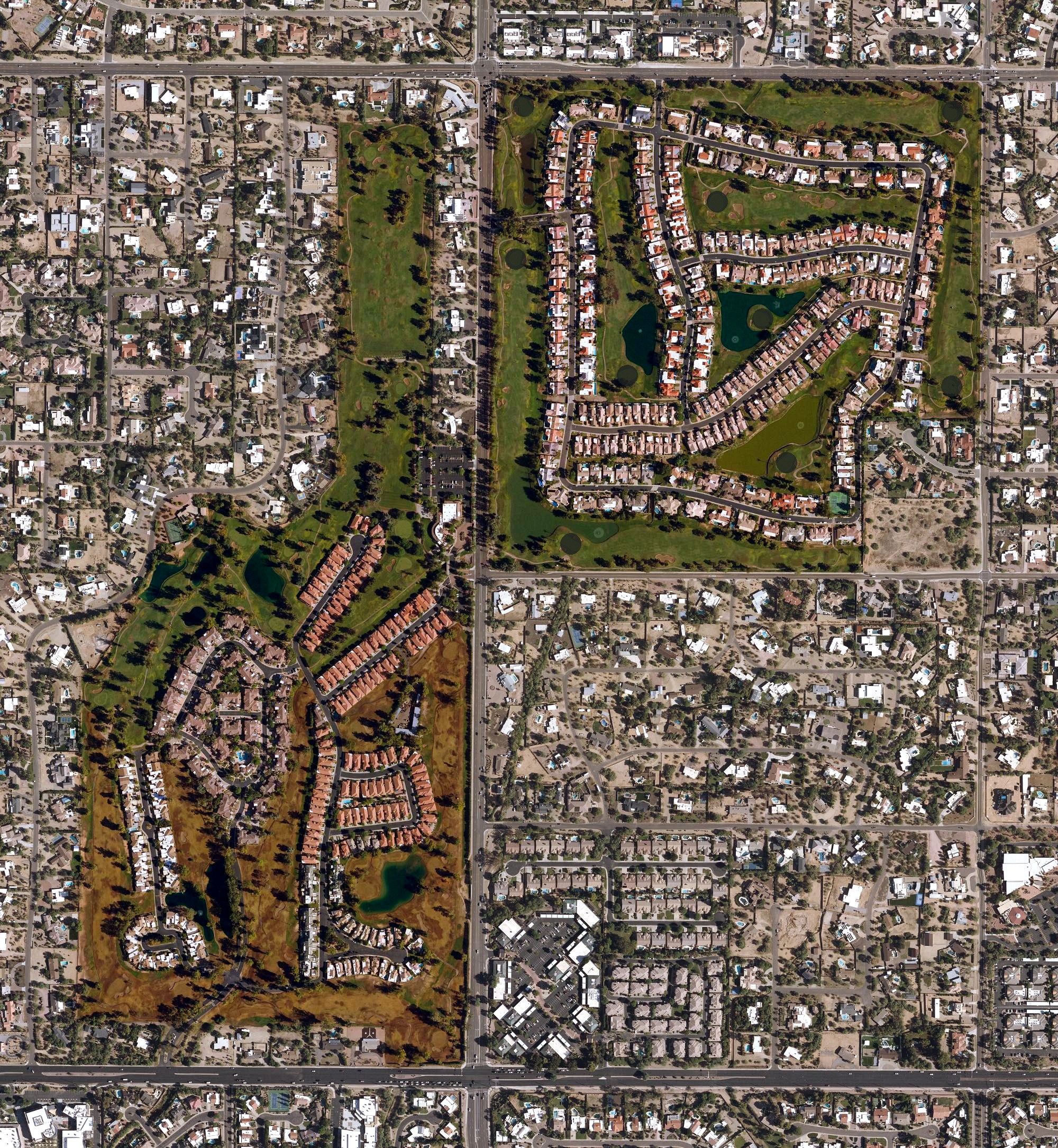 Aerial view of Starfire Golf Club, AZ