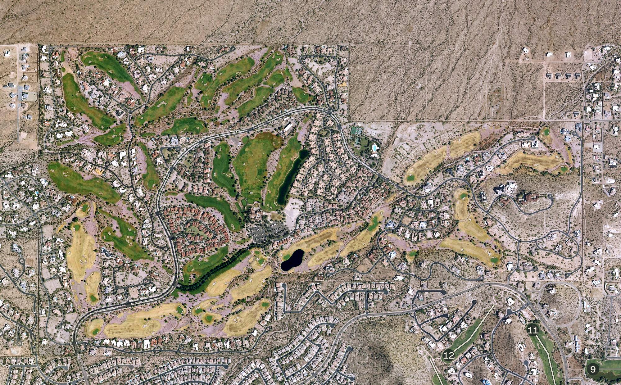 Aerial view of Superstition Mountain Golf, AZ
