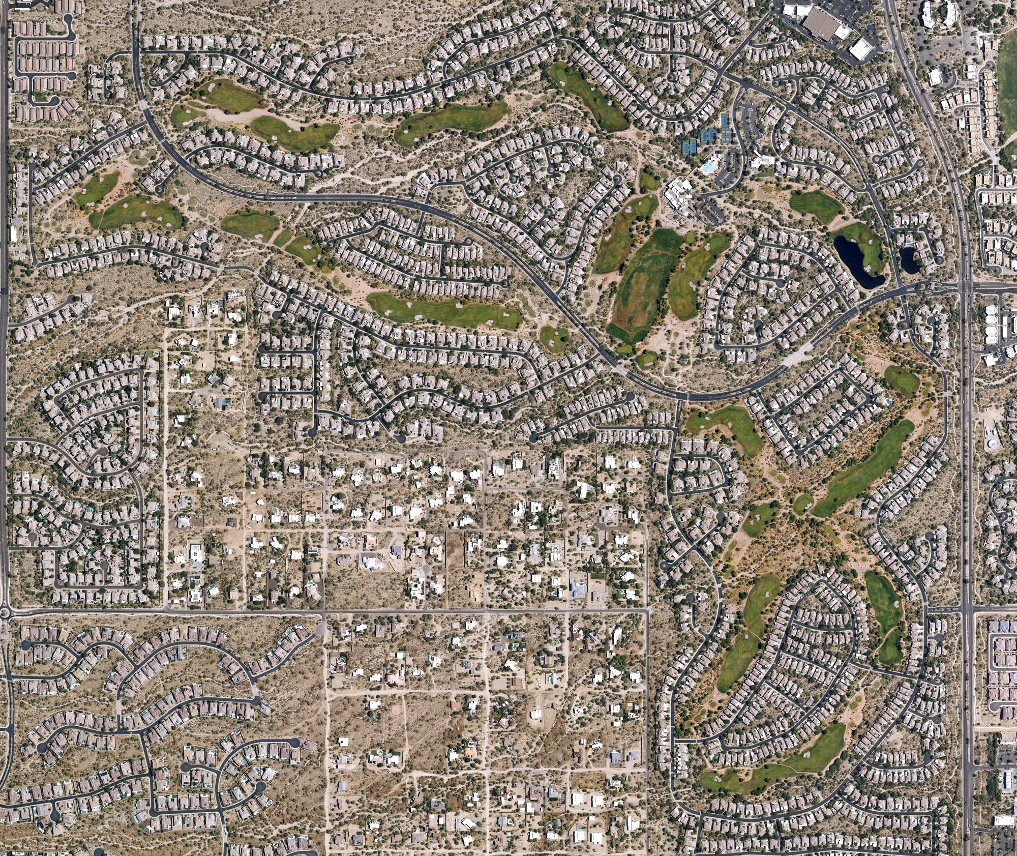 Aerial view of Terravita Golf Club, AZ