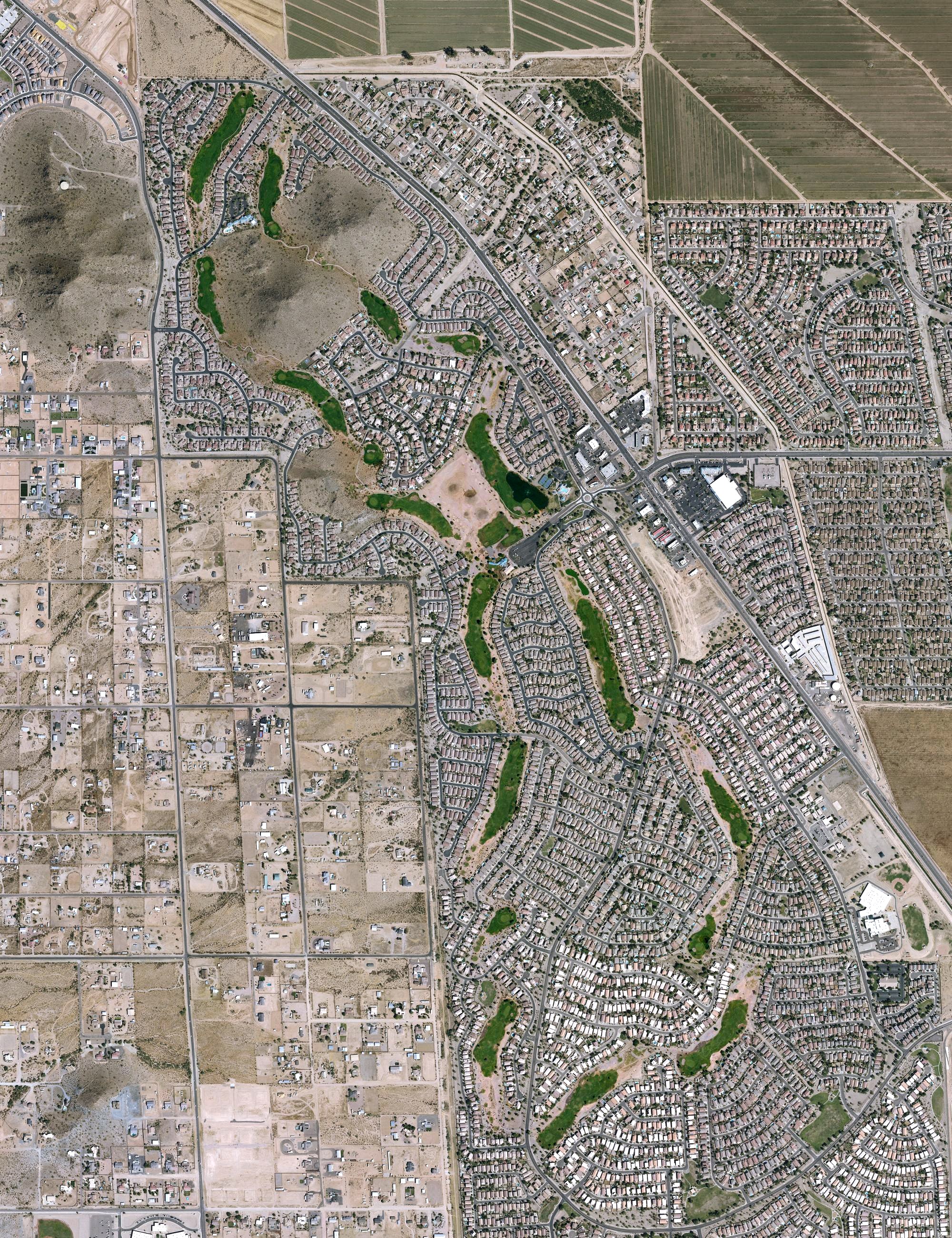 Aerial view of The Golf Club at Johnson Ranch, AZ