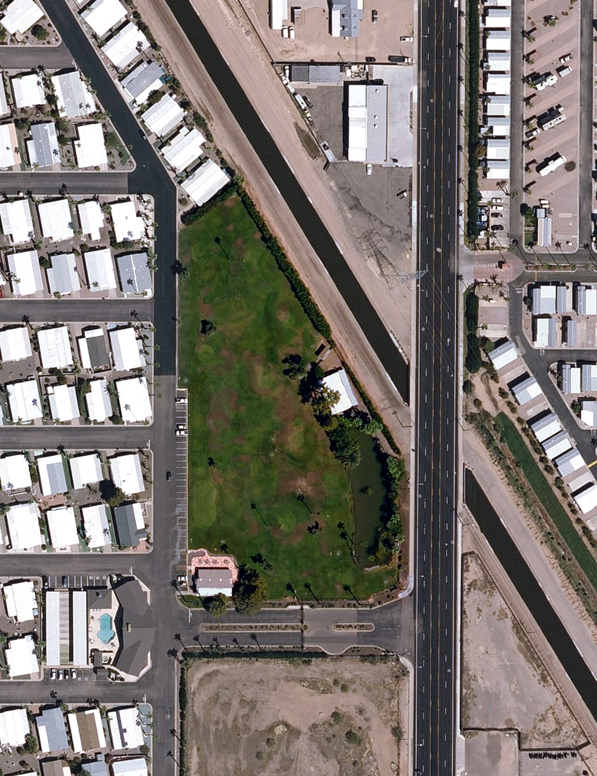 Aerial view of The Highlands at Brentwood Pitch & Putt, AZ