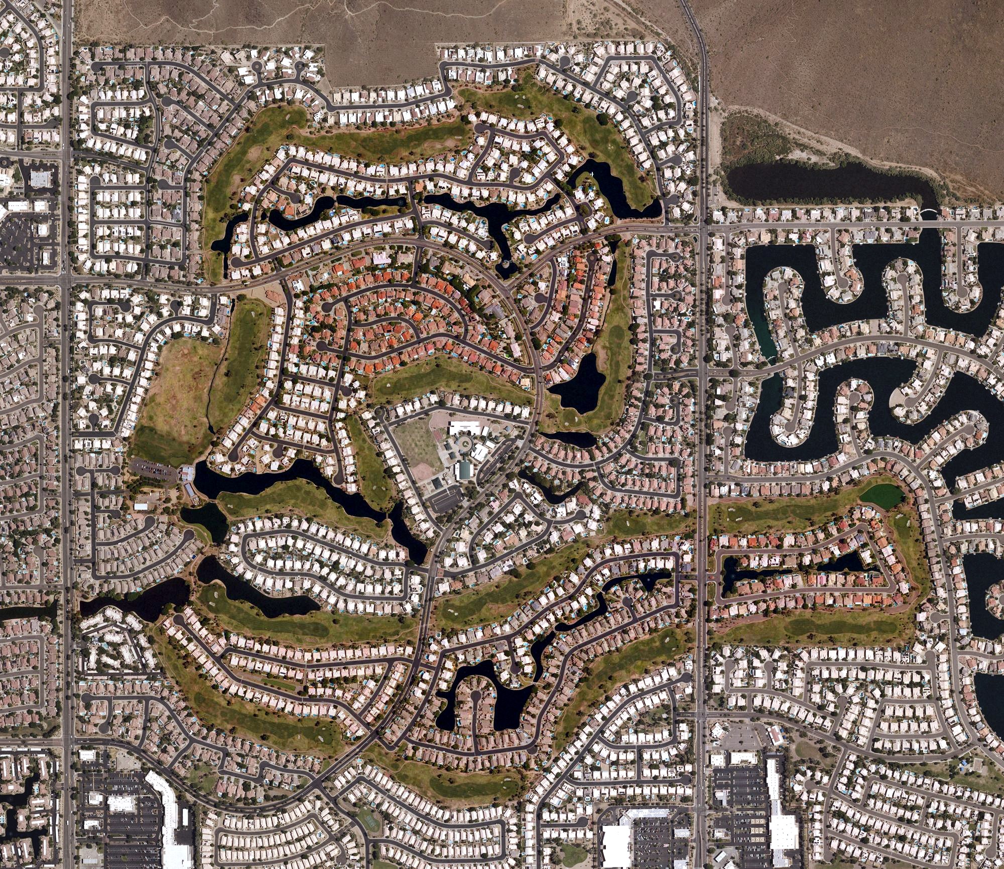 Aerial view of The Legend at Arrowhead Golf Club, AZ