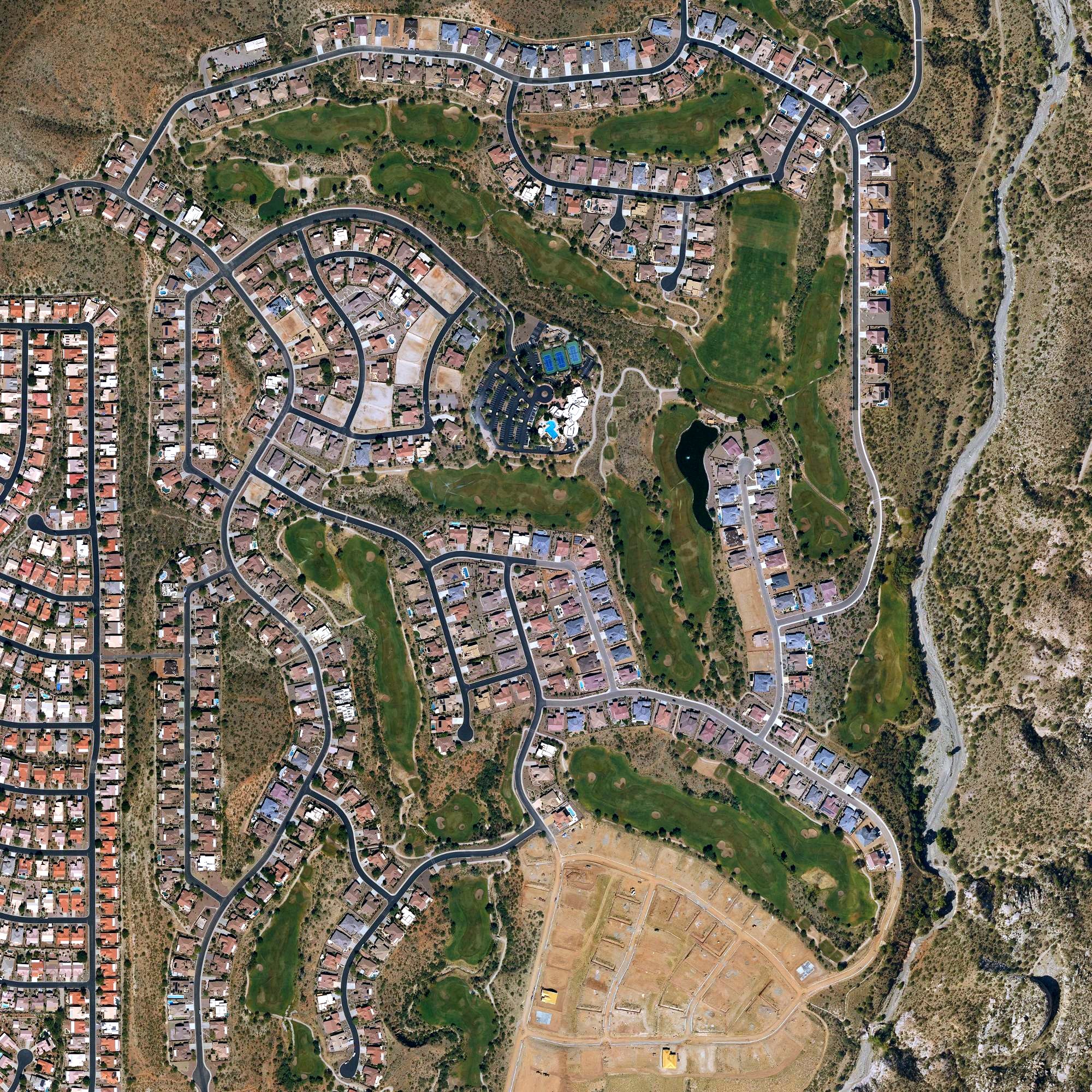 Aerial view of The Preserve Golf Course (Saddlebrooke Two), AZ