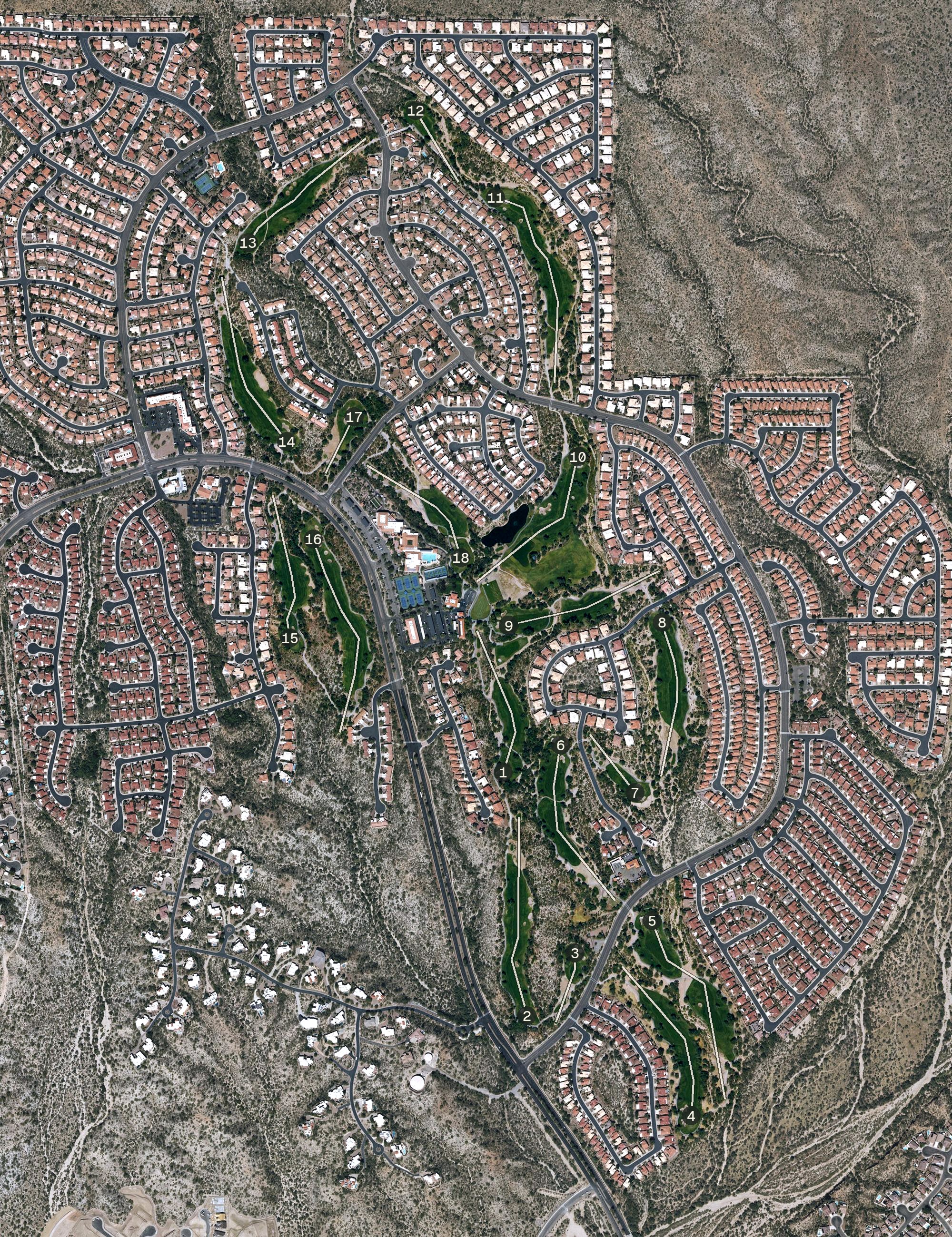 Aerial view of The Views Golf Club, AZ