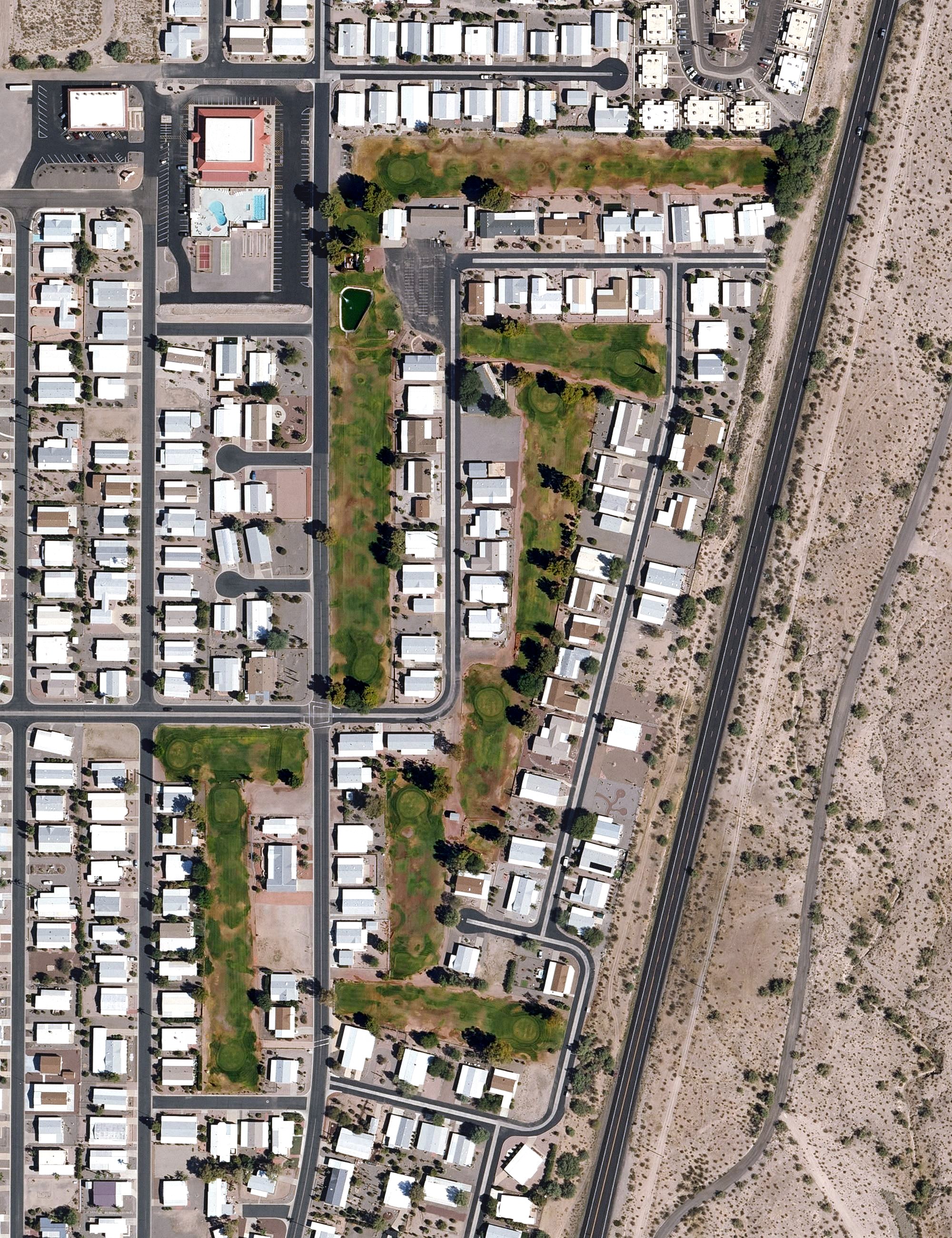Aerial view of Three Parks Fairways, AZ