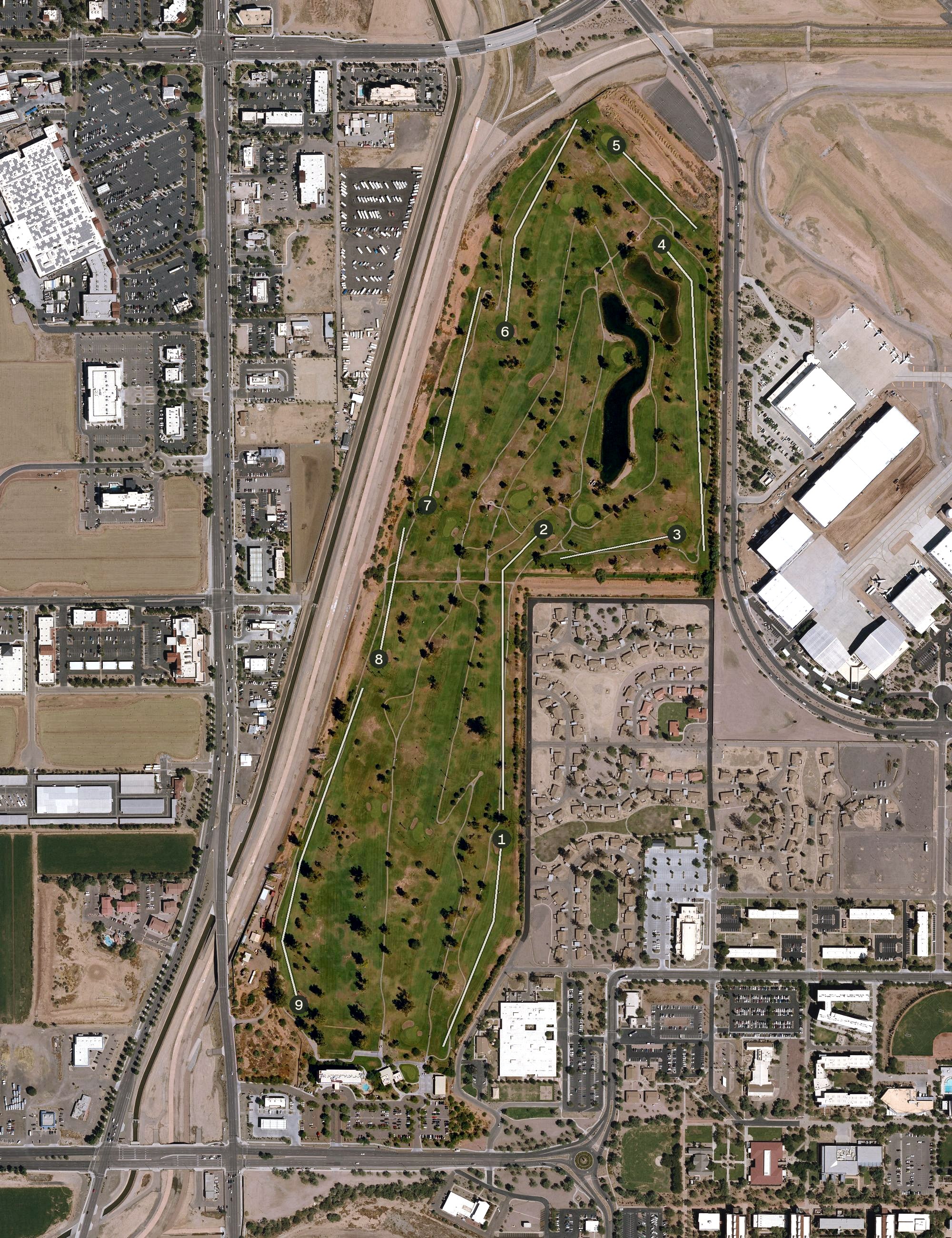 Aerial view of Toka Sticks Golf Course, AZ