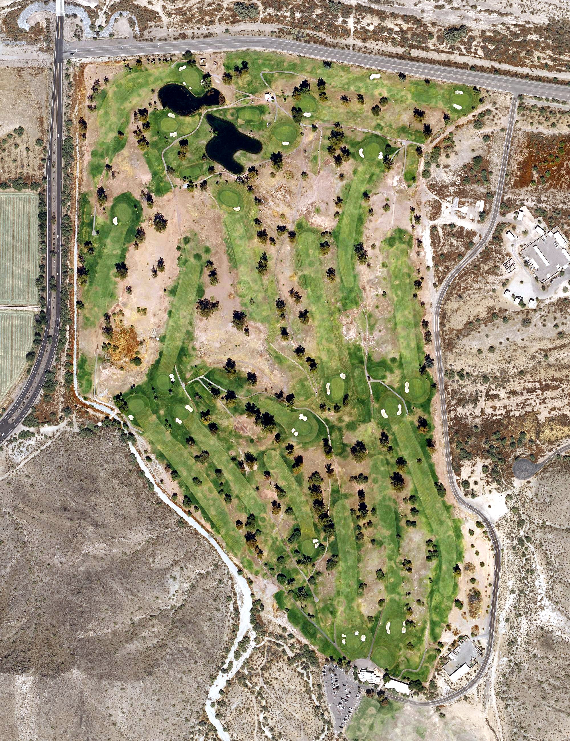 Aerial view of Tres Rios Golf Course, AZ