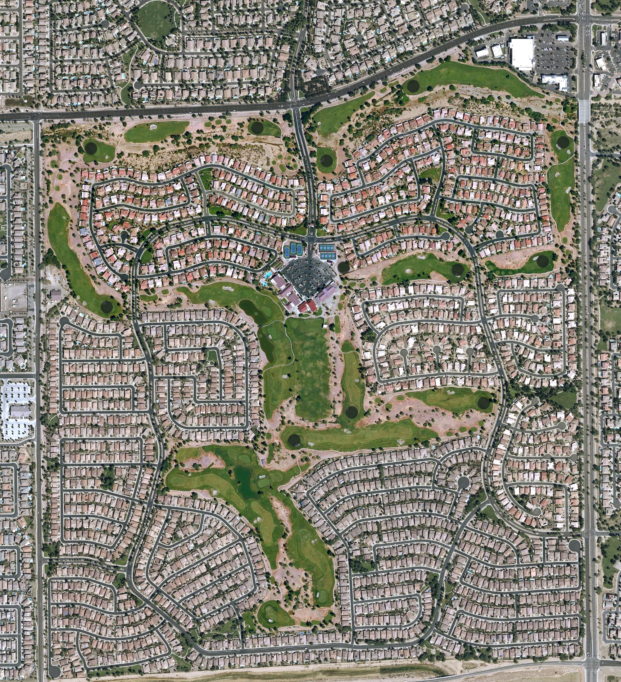 Aerial view of Trilogy Golf Club, AZ