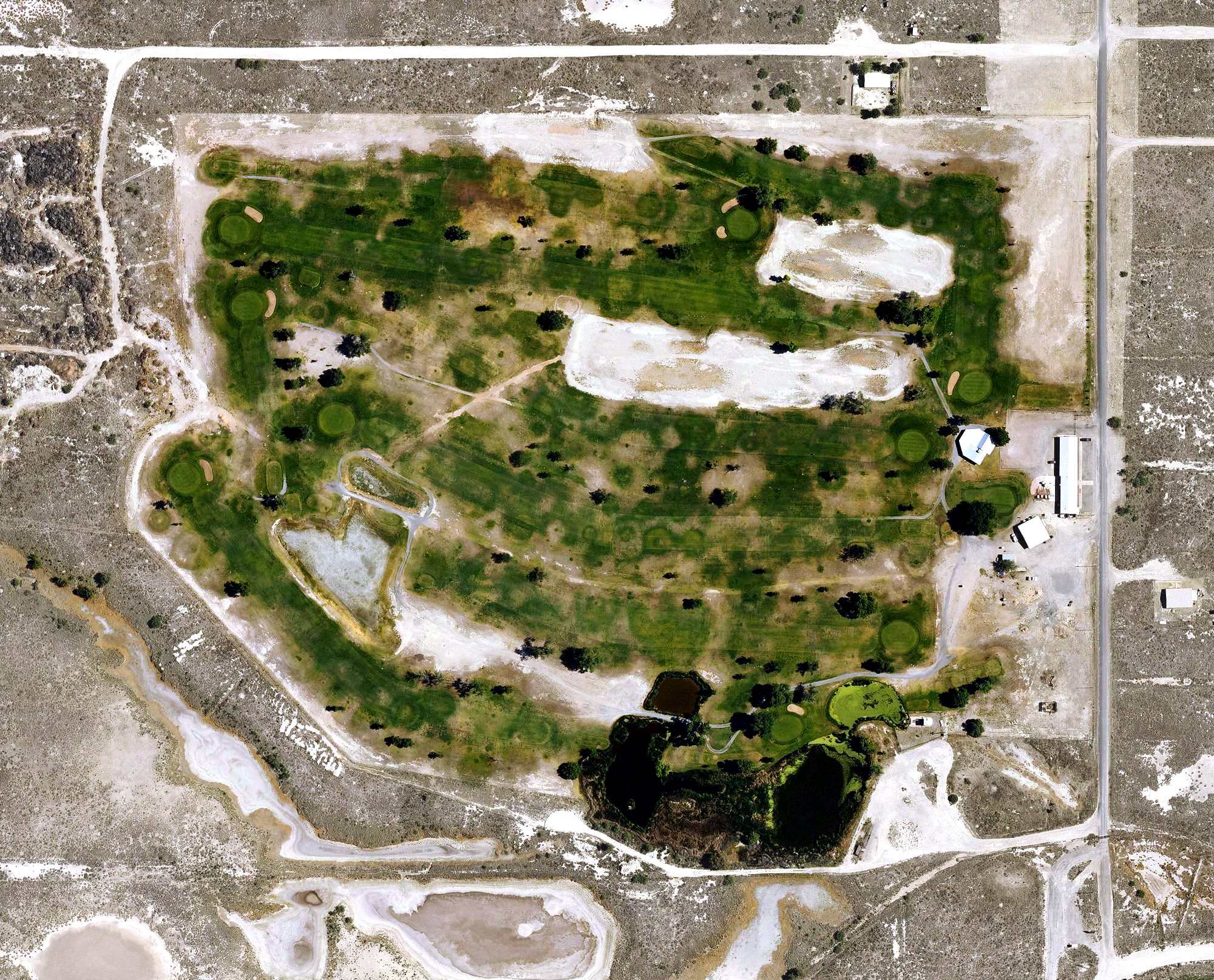 Aerial view of Twin Lakes Municipal Golf Course, AZ