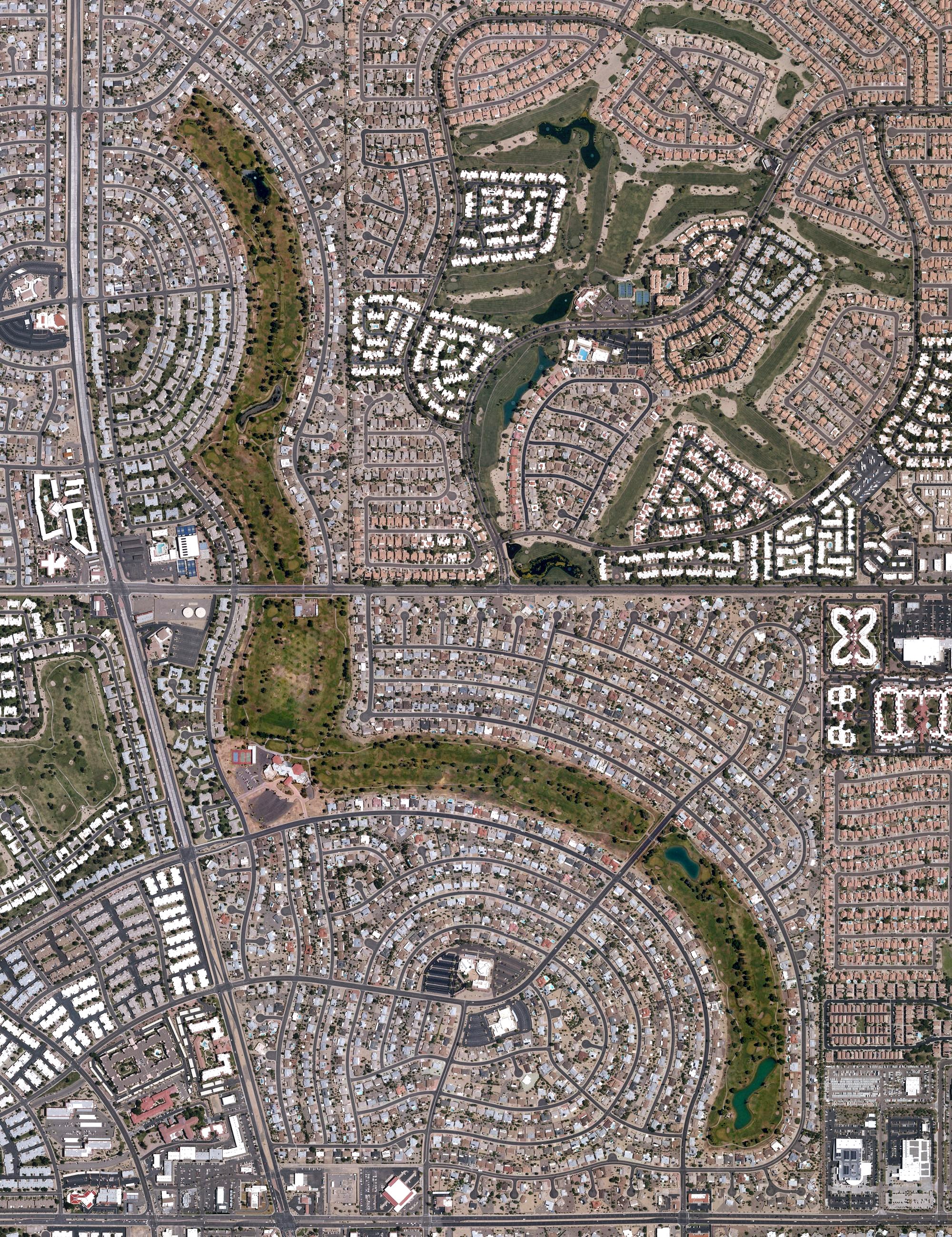 Aerial view of Union Hills Country Club, AZ