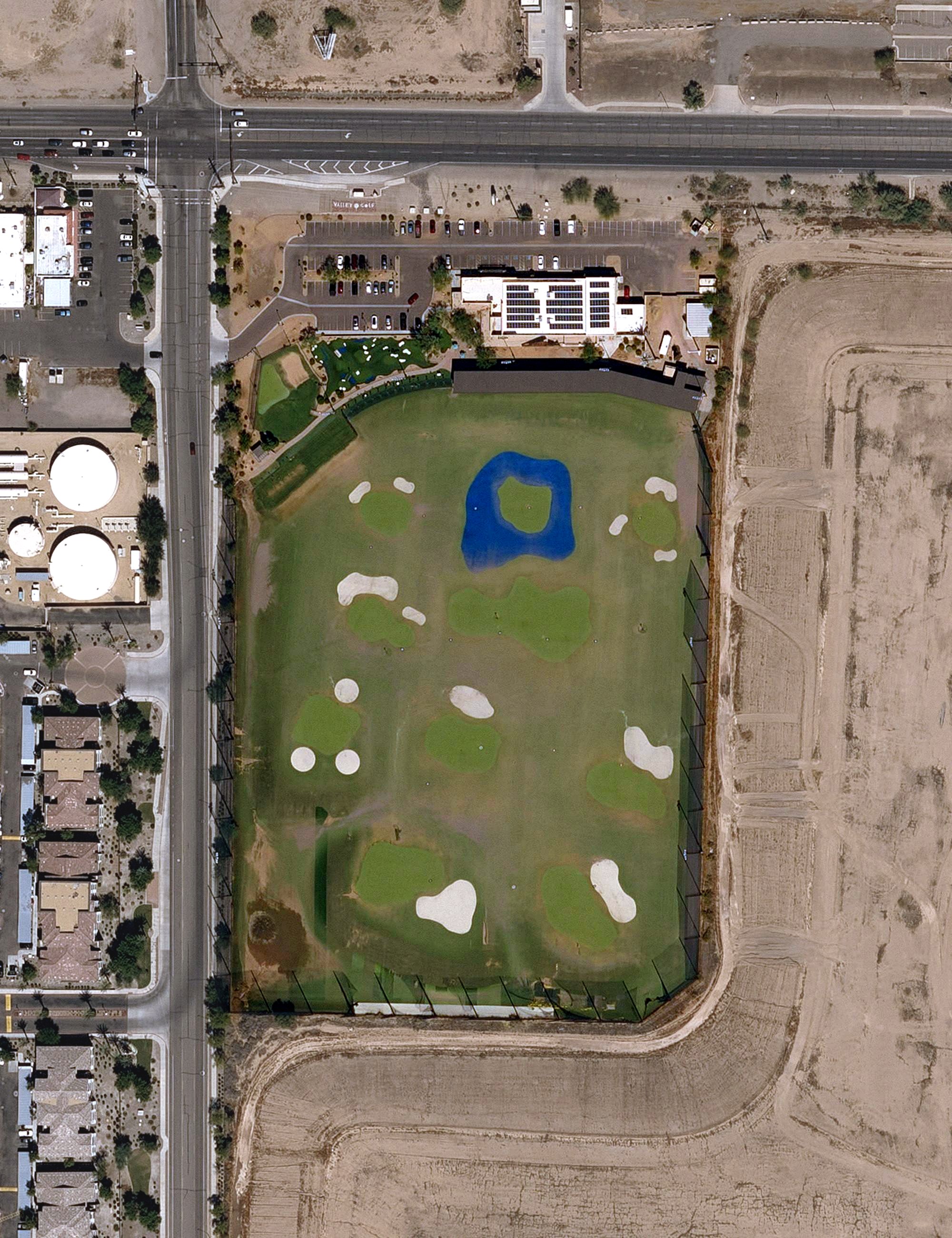 Aerial view of Valley Golf Center, AZ