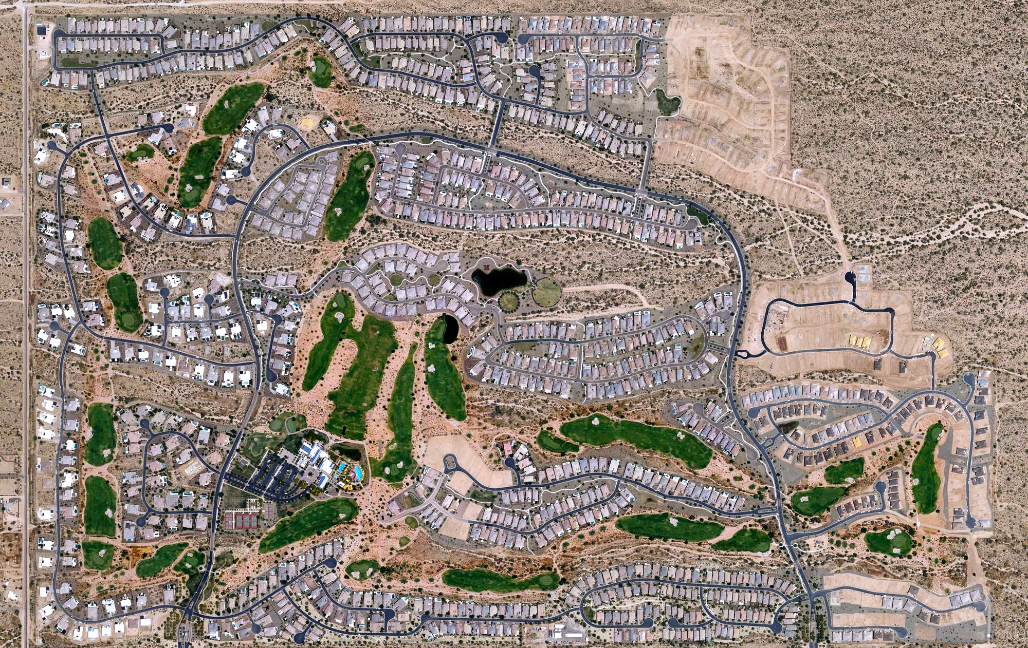 Aerial view of Verde River Golf and Social Club, AZ