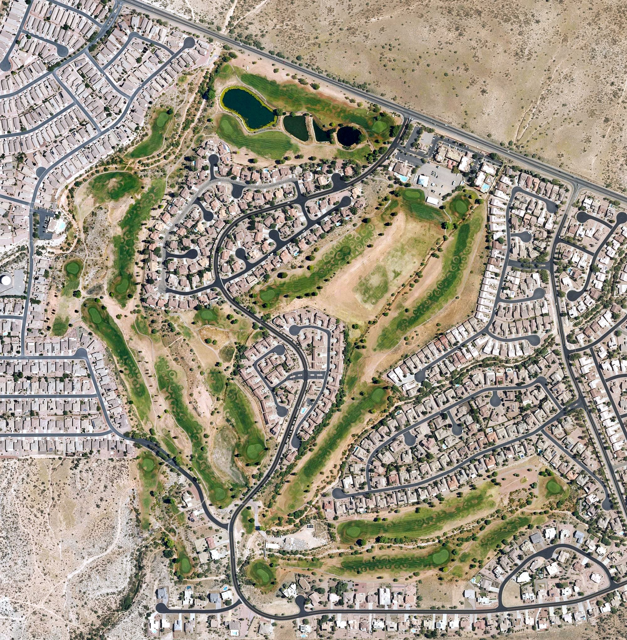 Aerial view of Verde Santa Fe Golf Course, AZ