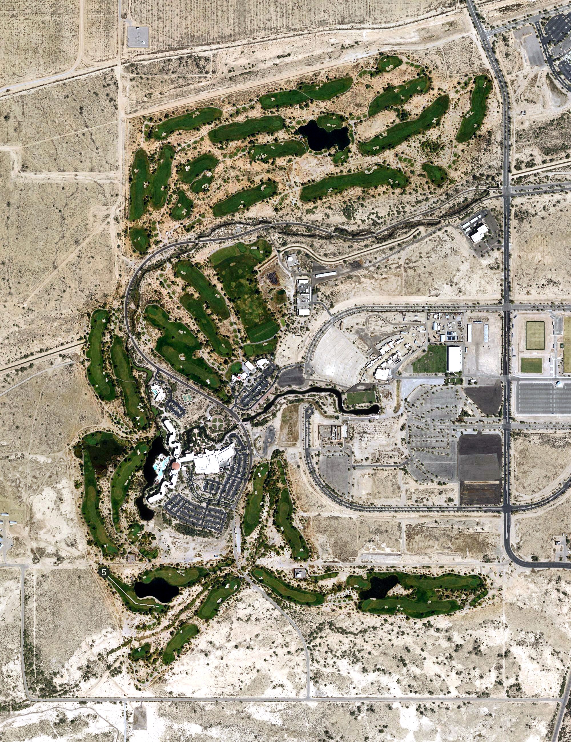 Aerial view of Whirlwind Golf Course, AZ