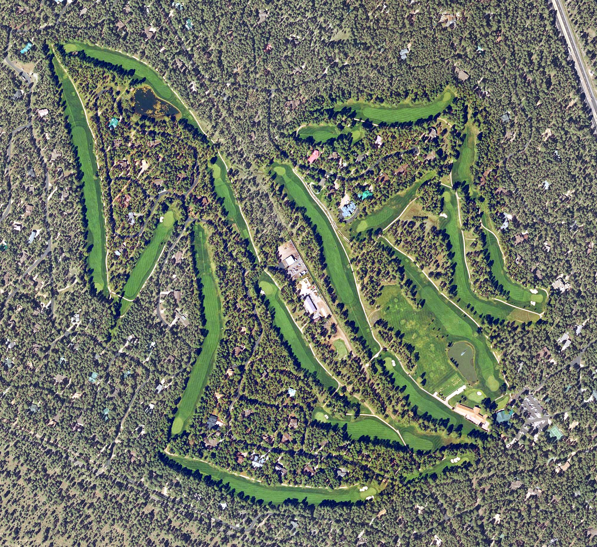 Aerial view of White Mountain Country Club, AZ