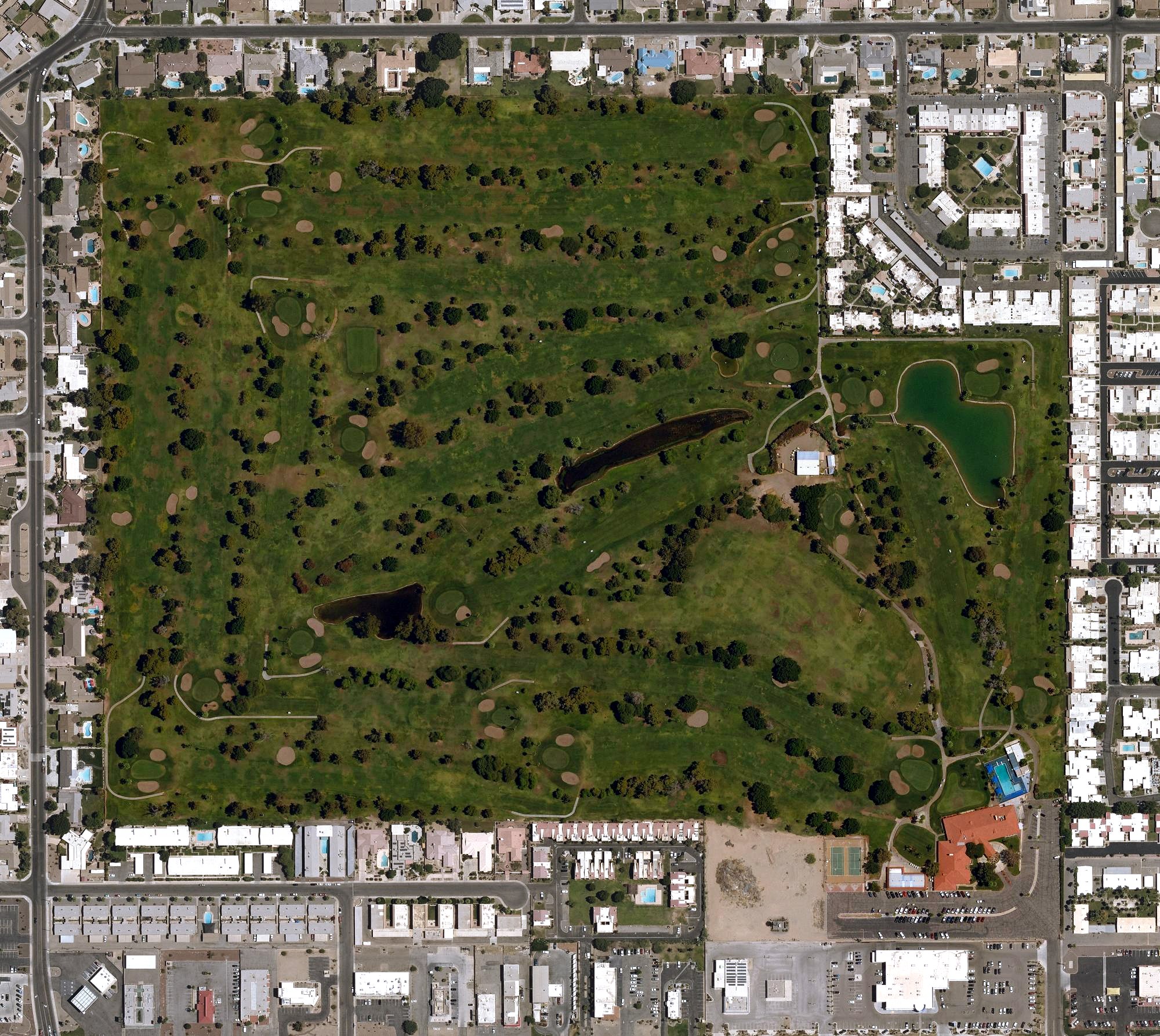 Aerial view of Yuma Golf and Country Club, AZ