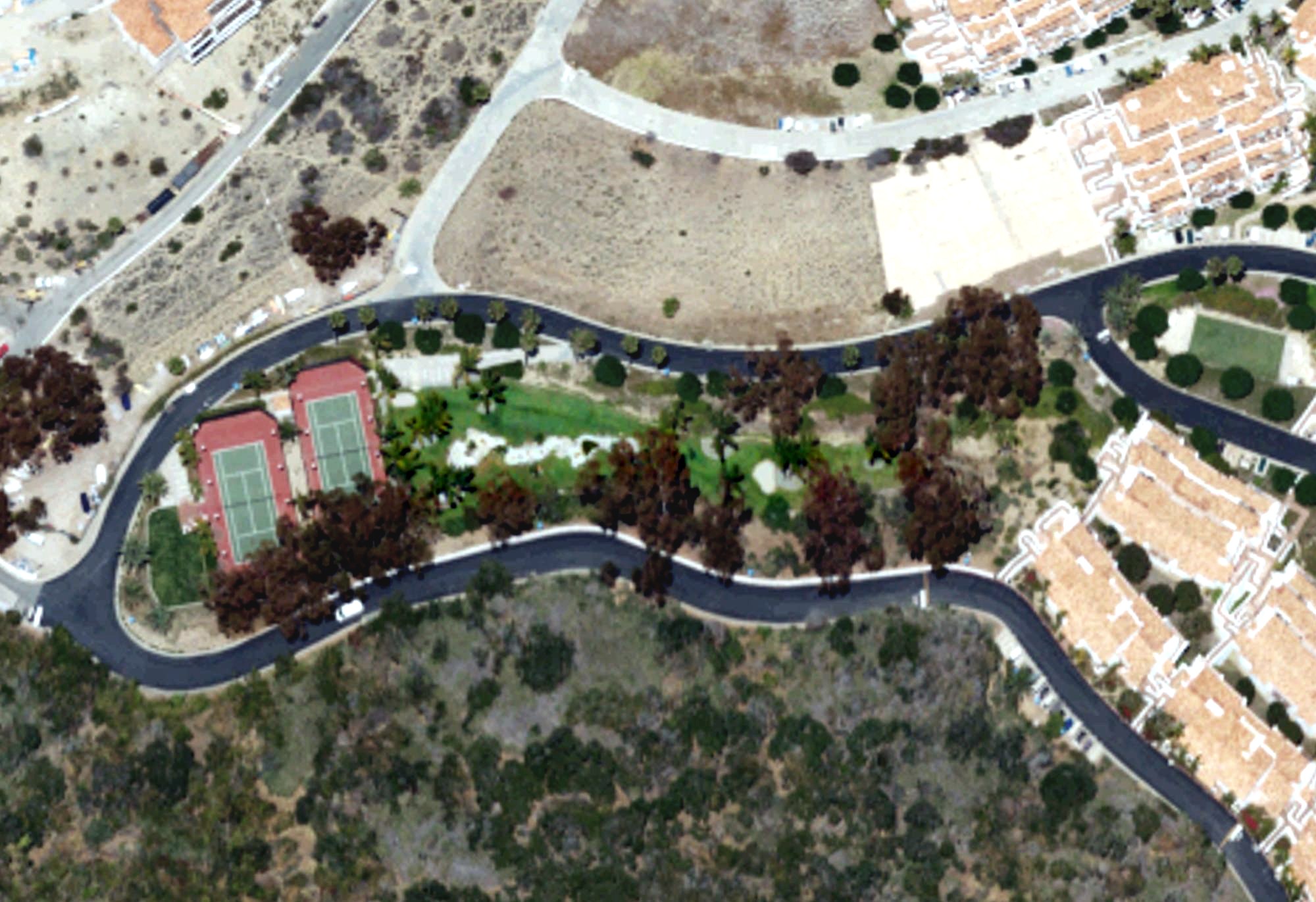 Aerial view of 18 Hole Groomed Putting Course, CA