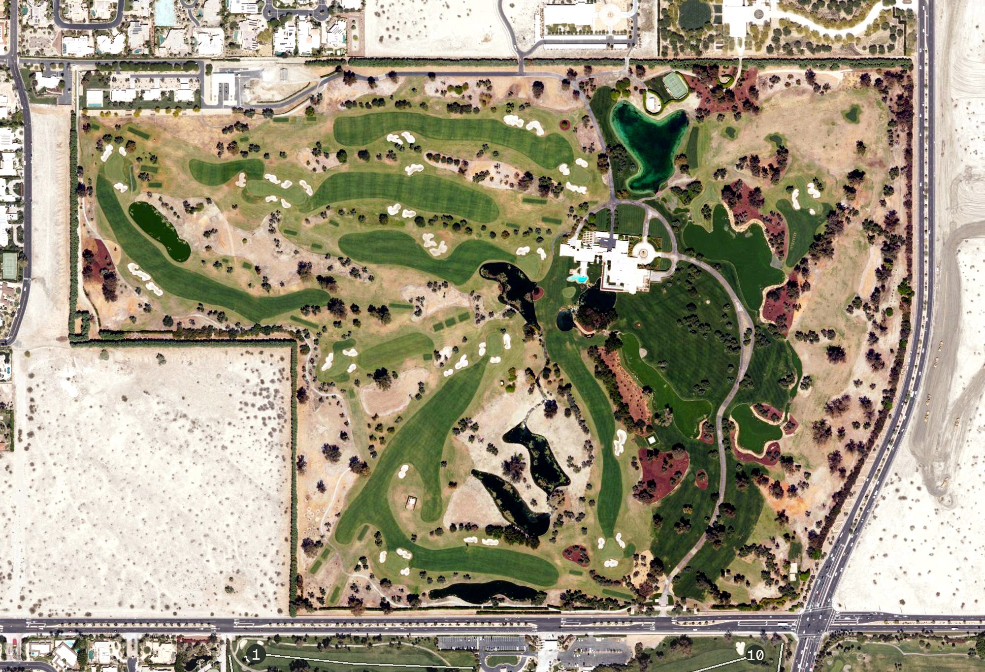 Aerial view of Anneberg Golf Course, CA