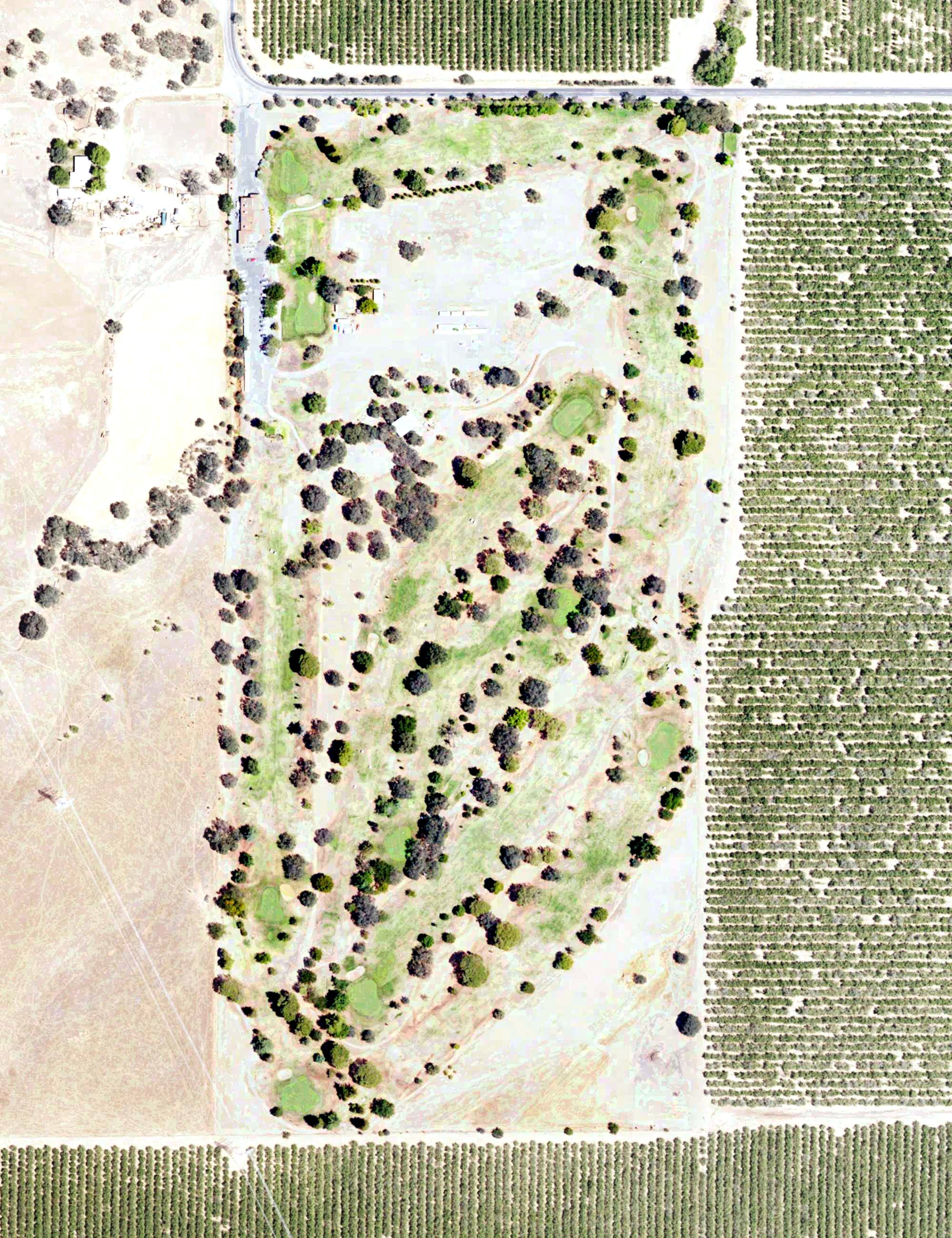 Aerial view of Arbuckle Golf Course, CA