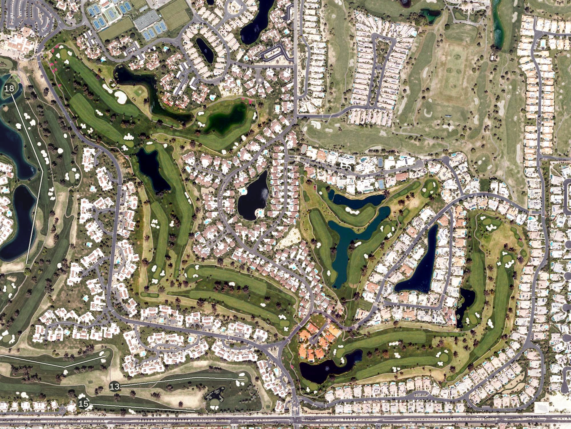 Aerial view of Arnold Palmer Course, CA