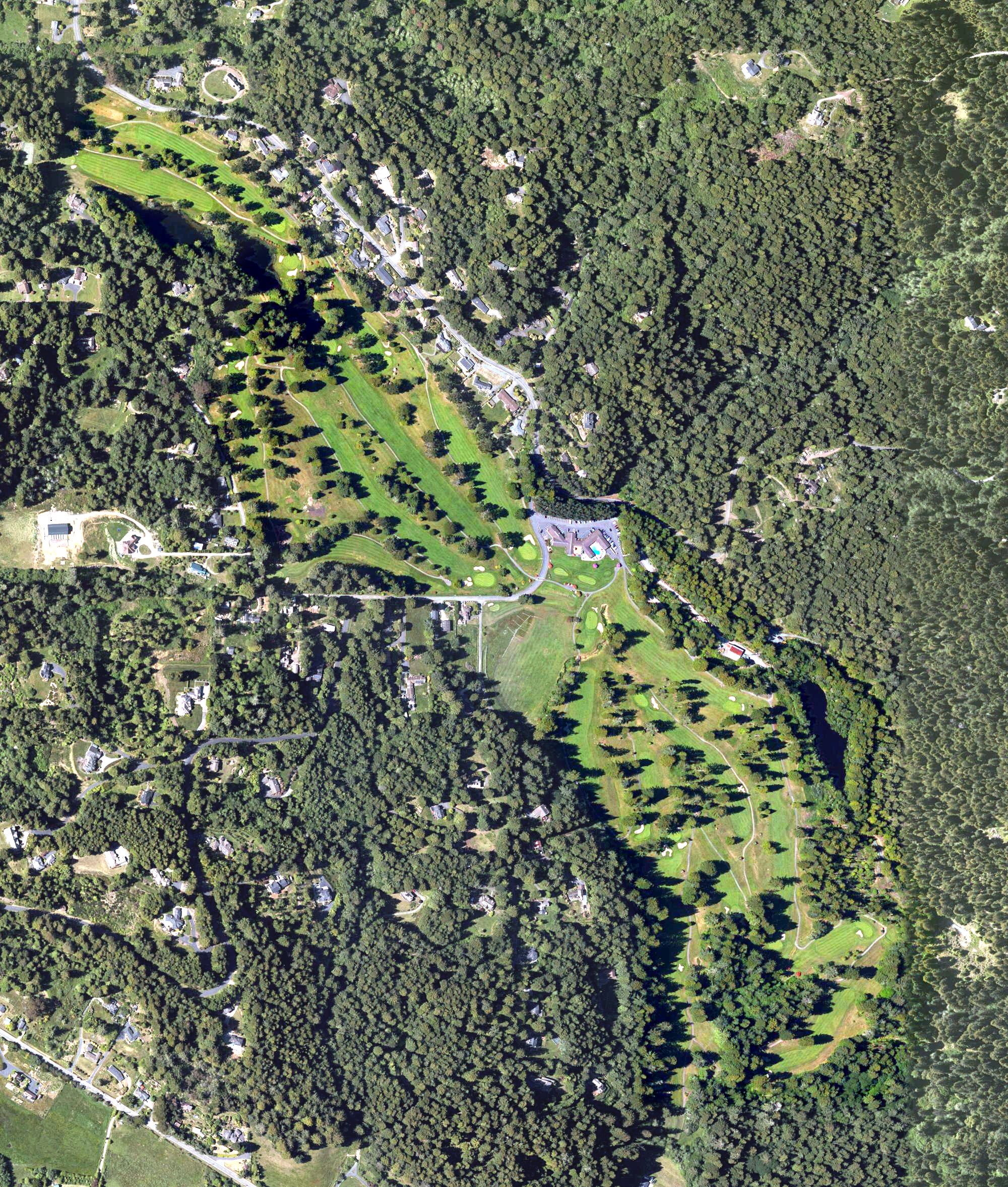 Aerial view of Baywood Golf Course, CA