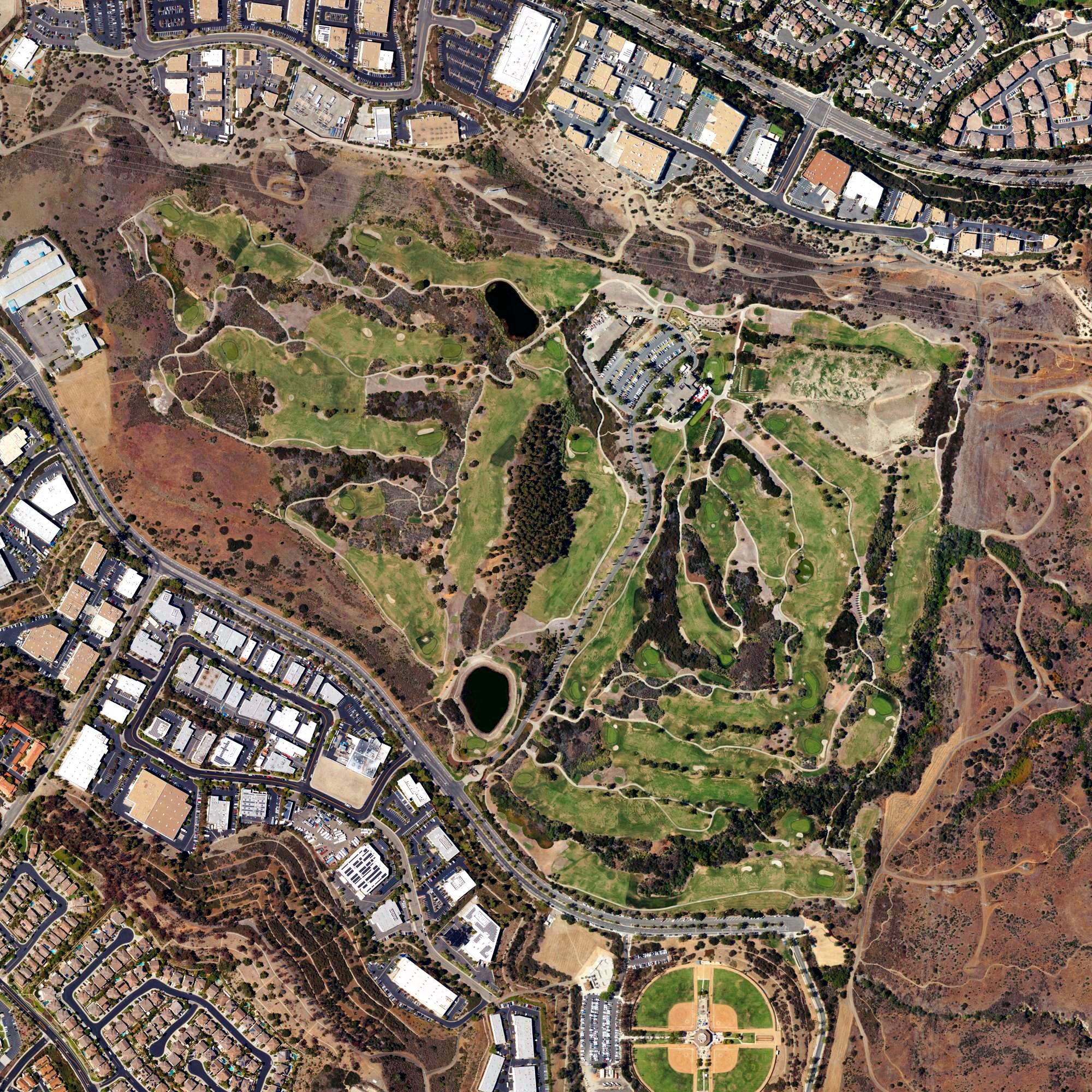 Aerial view of Bella Collina Towne & Golf Club, CA