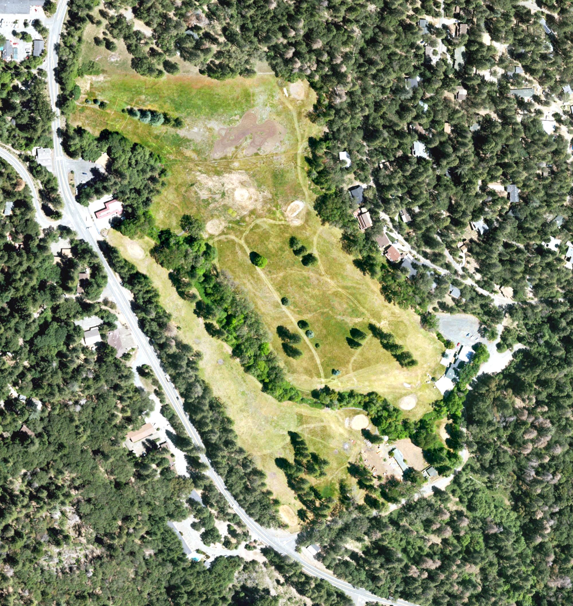 Aerial view of Belmont Pines Golf Course, CA