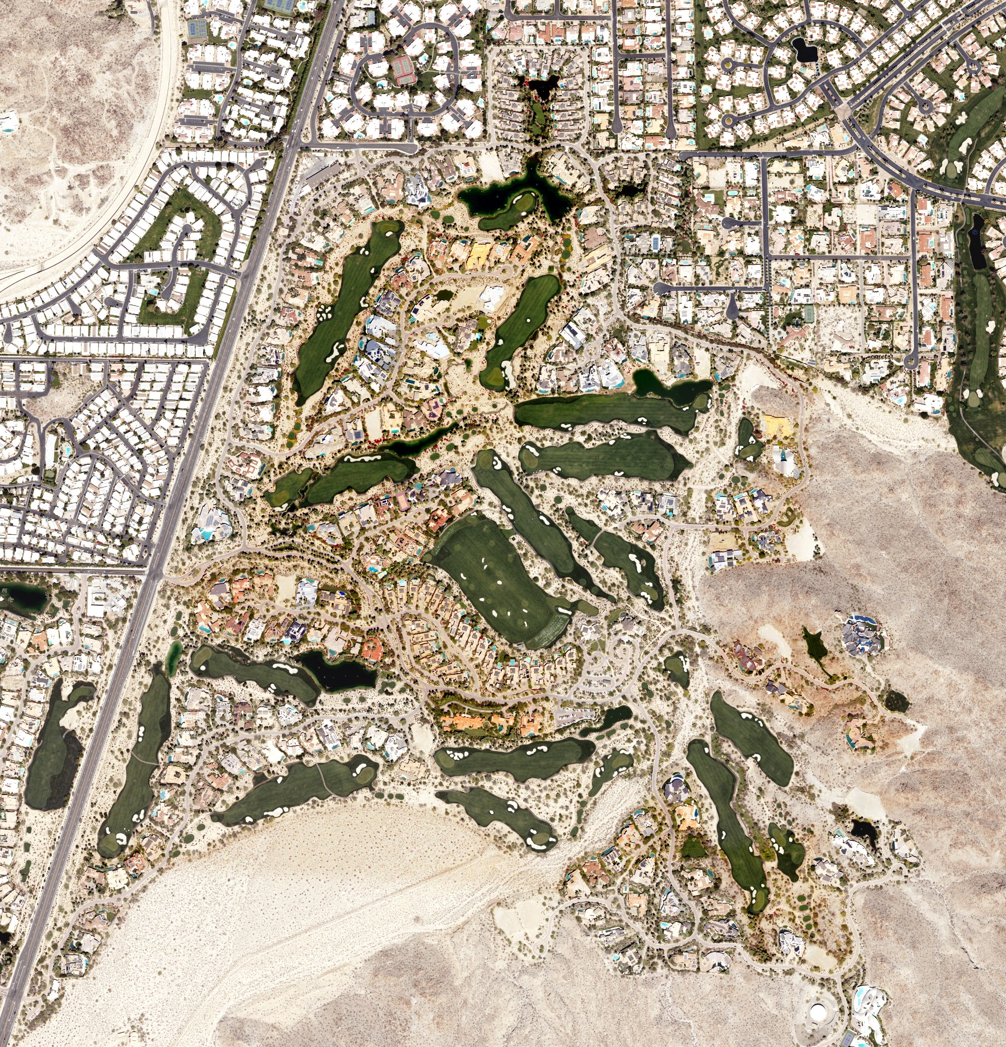 Aerial view of Big Horn Golf Club - Canyons Course, CA