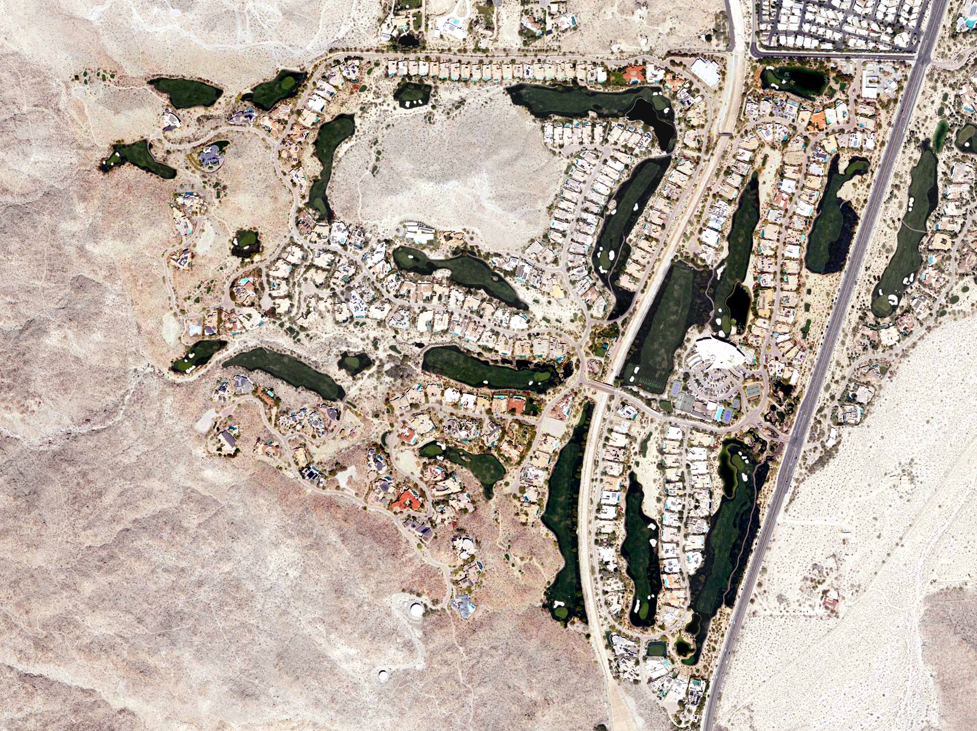 Aerial view of Big Horn Golf Club - Mountains Course, CA
