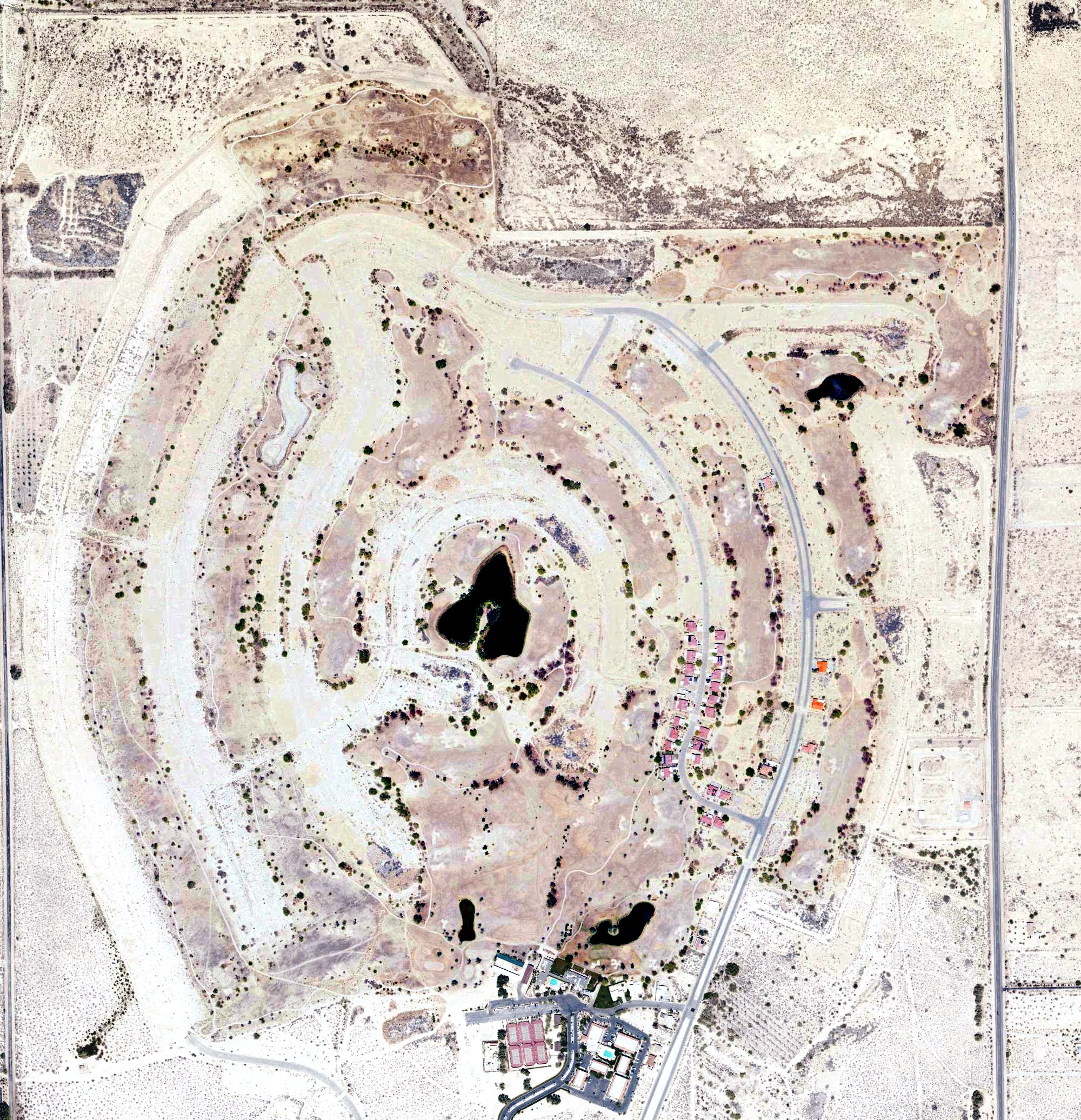 Aerial view of Borrego Springs Resort, CA