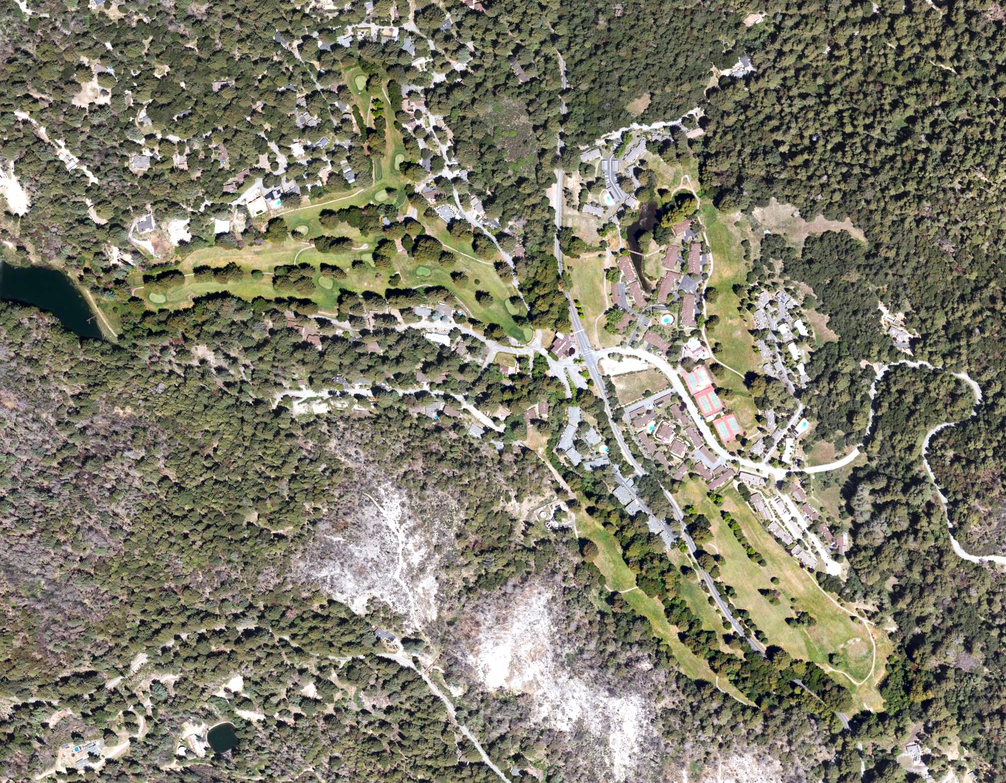 Aerial view of Boulder Creek Golf & Country Club, CA
