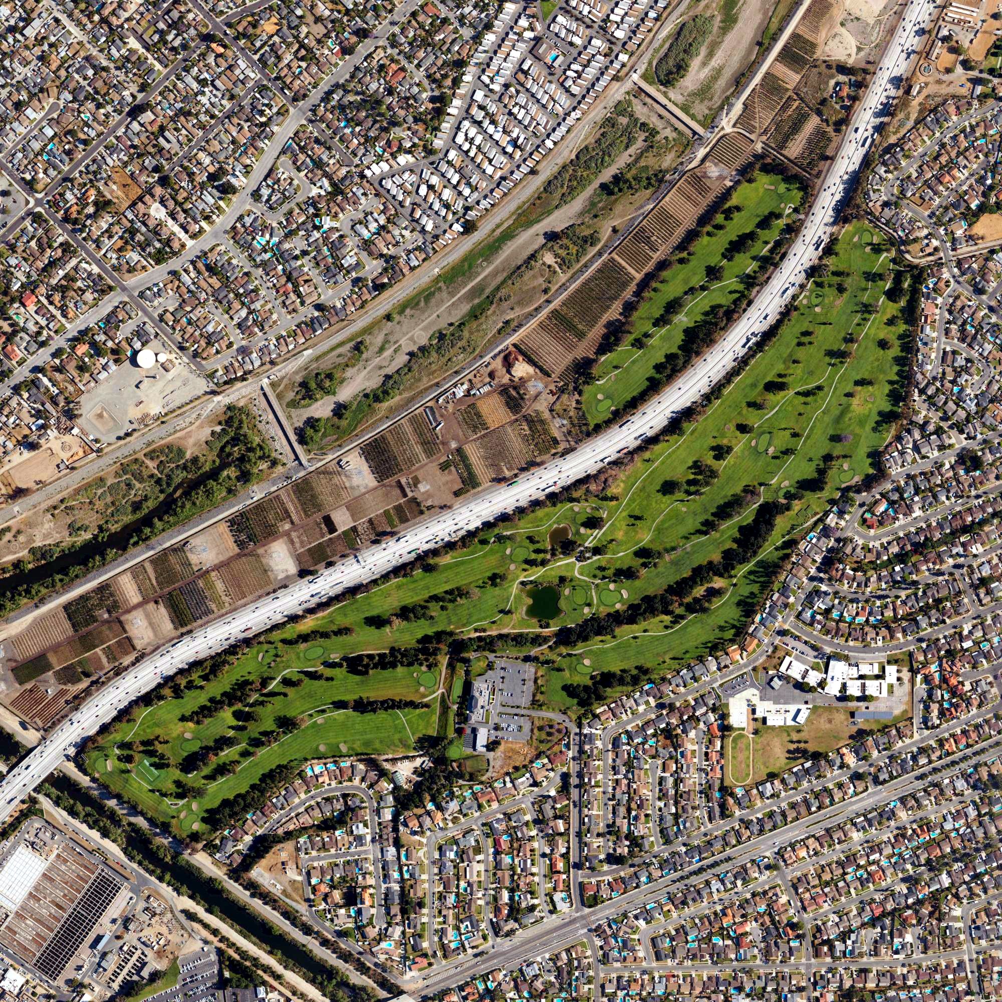 Aerial view of California Country Club, CA