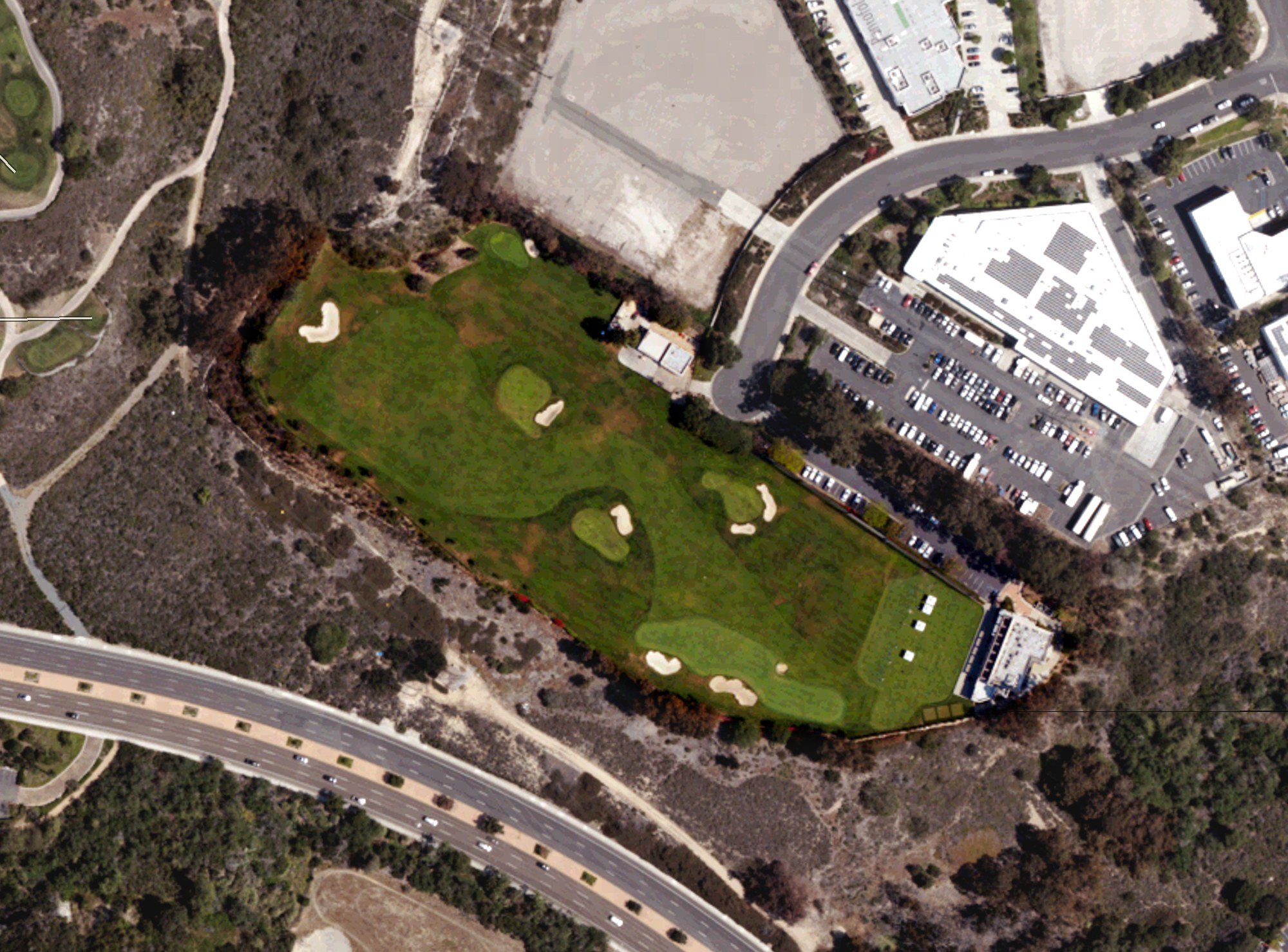 Aerial view of Callaway Golf Test Course, CA