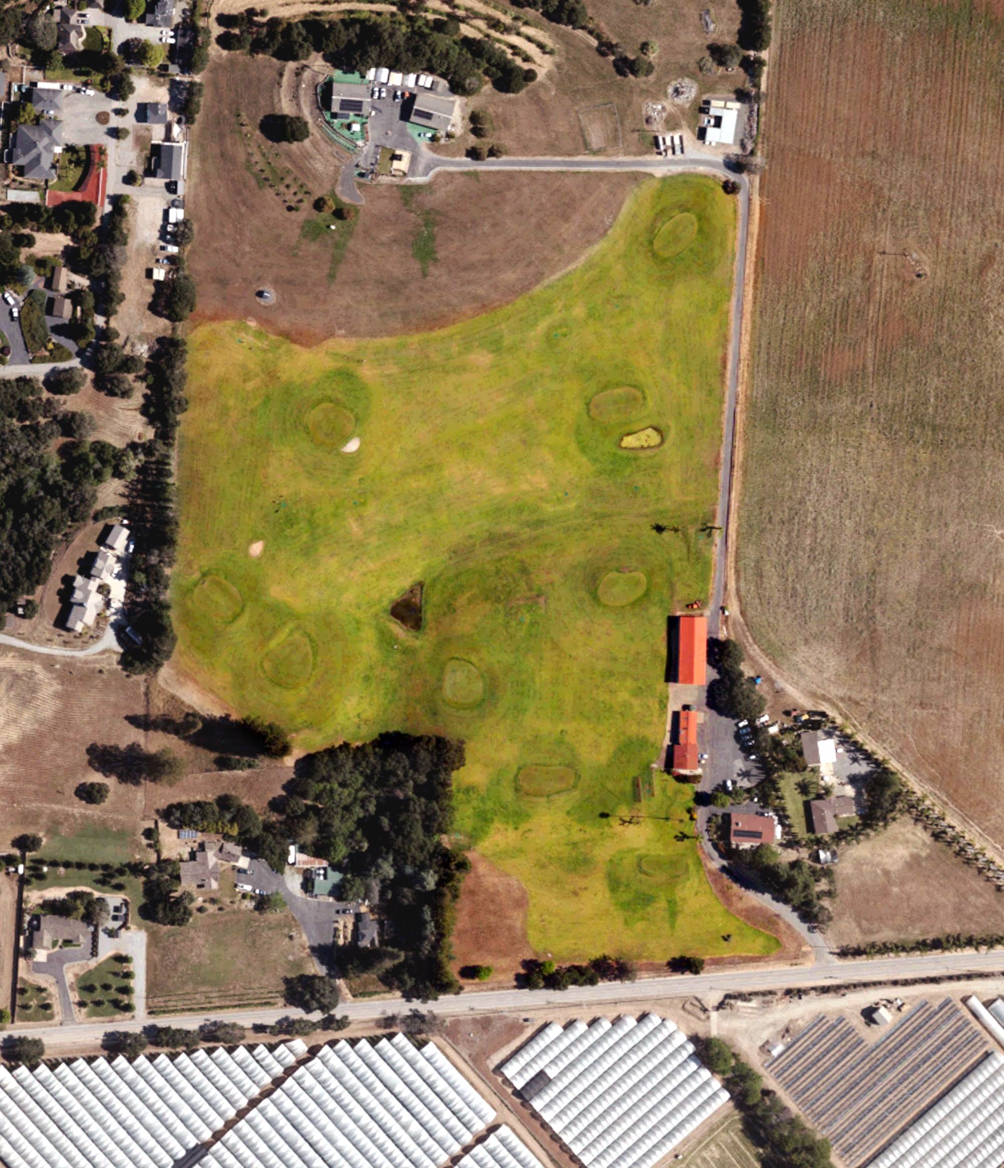 Aerial view of Casserly Par Three Golf Course, CA