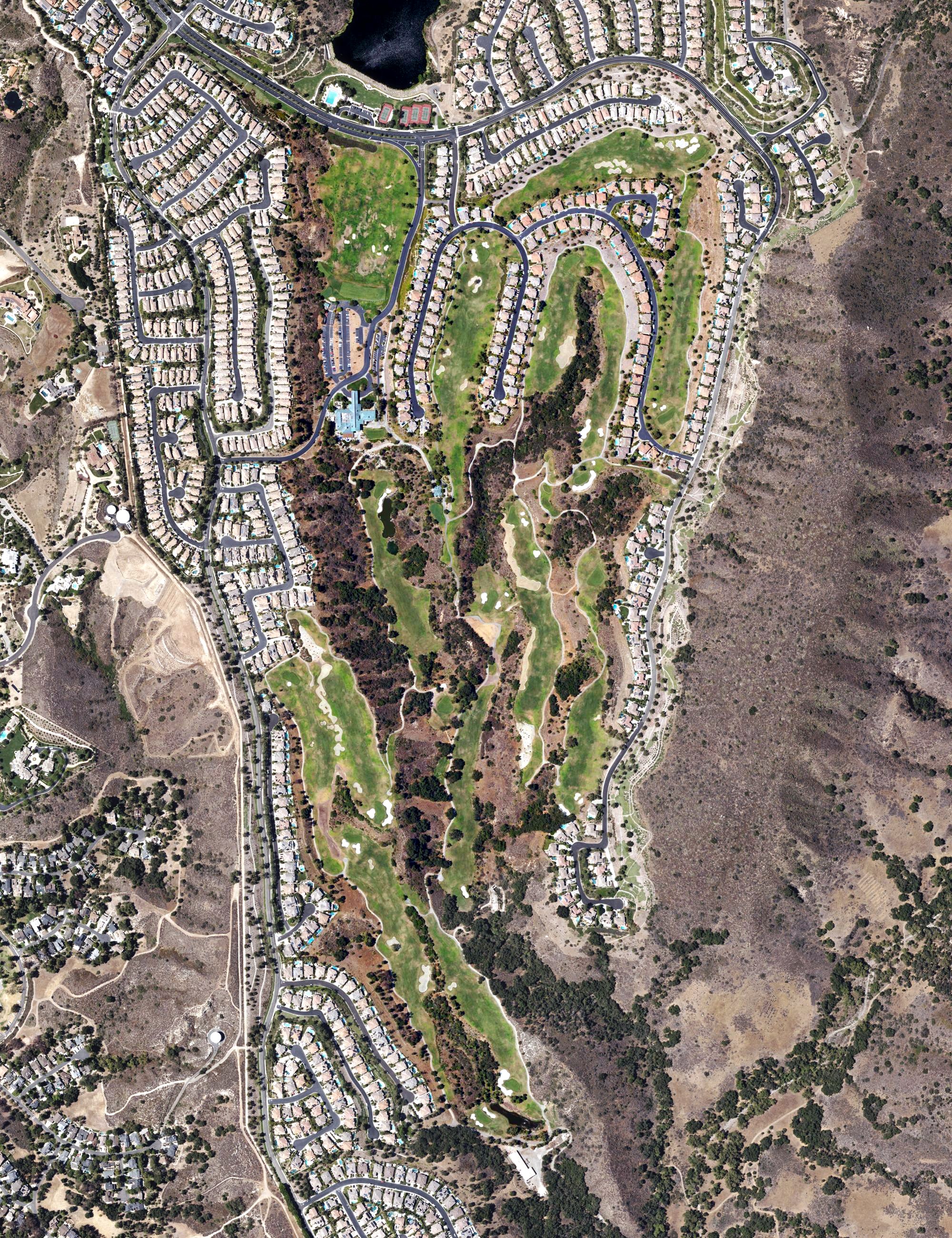 Aerial view of Dove Canyon Country Club, CA
