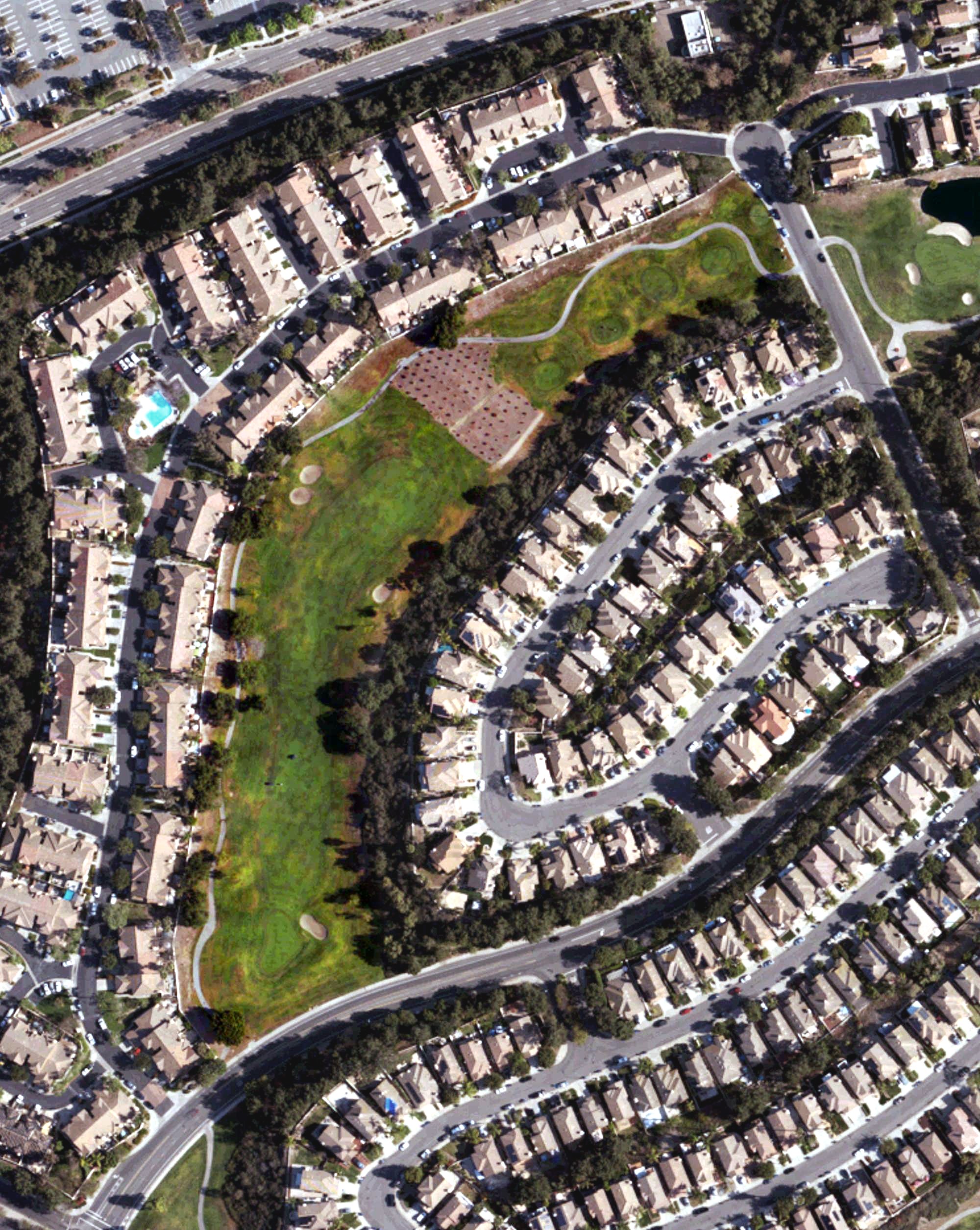 Aerial view of Eastlake Country Club, CA