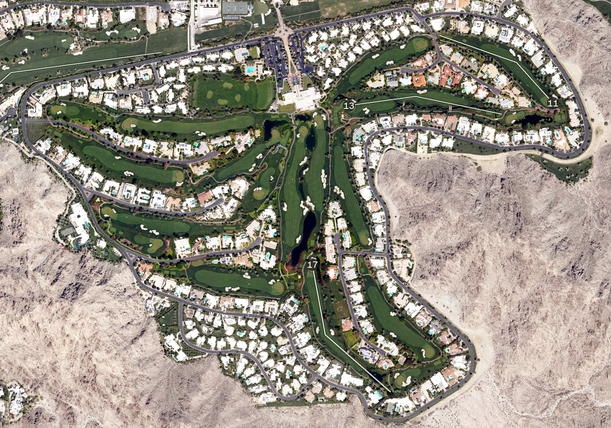 Aerial view of Eldorado Country Club, CA