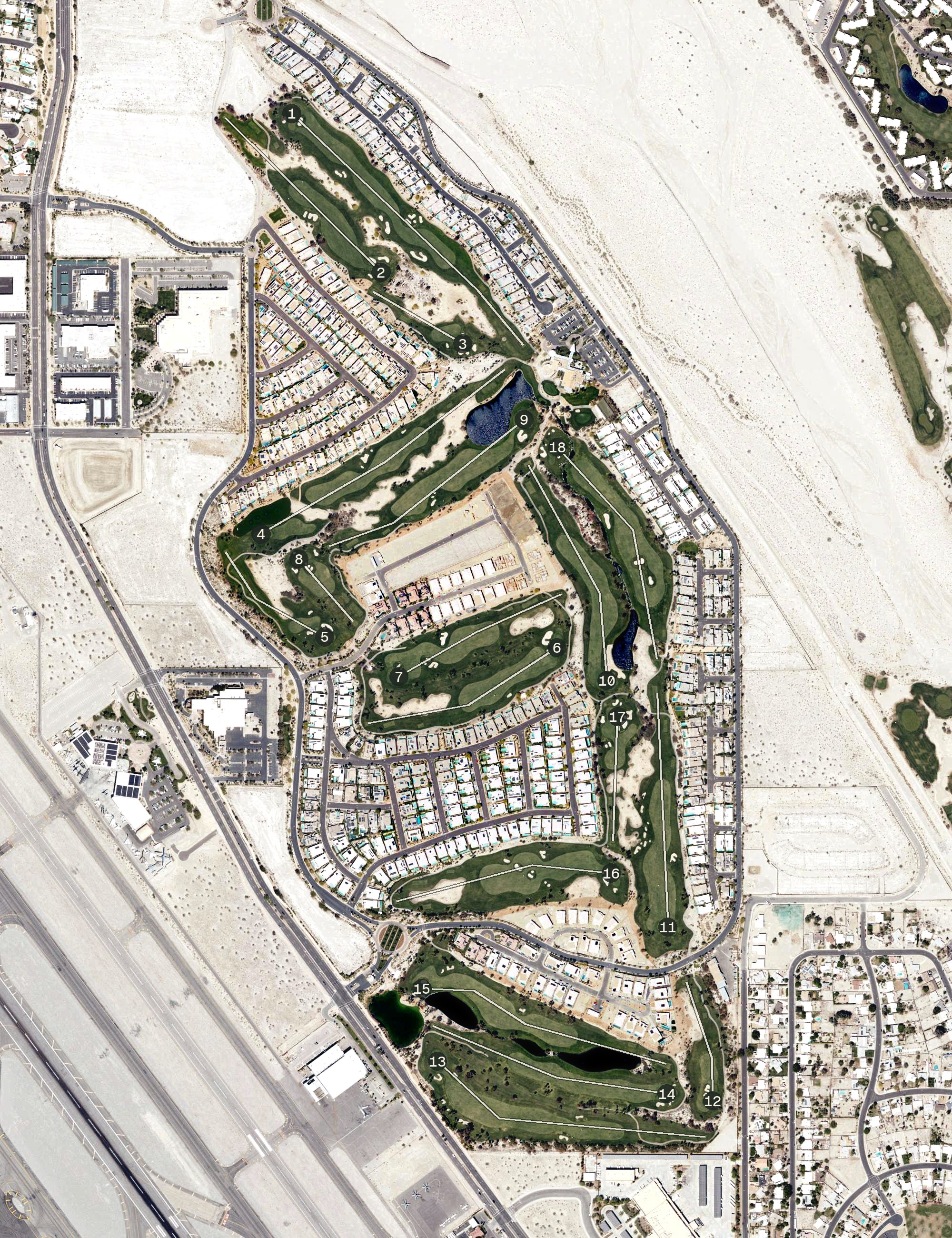 Aerial view of Escena Golf Club, CA