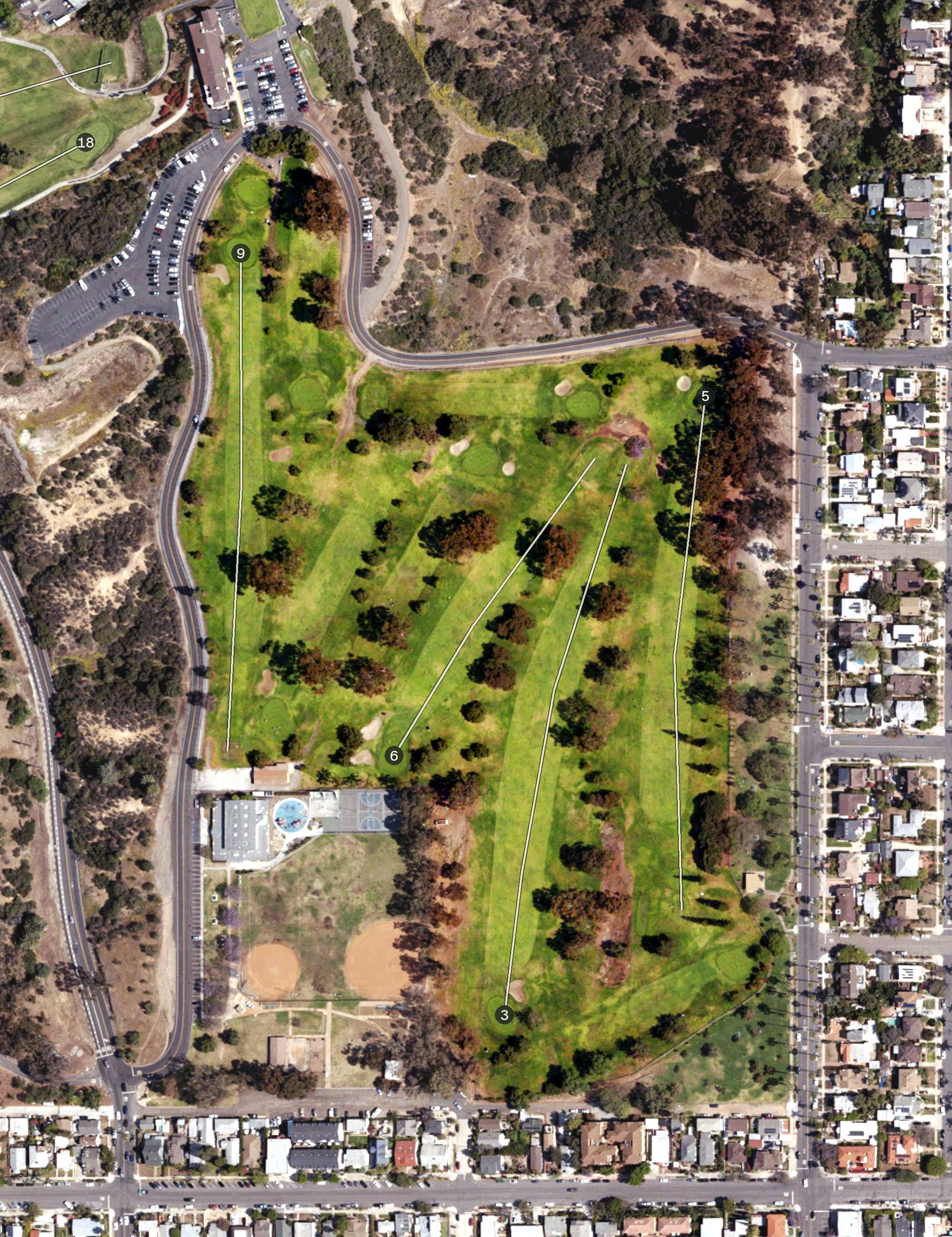Aerial view of Executive Course, CA