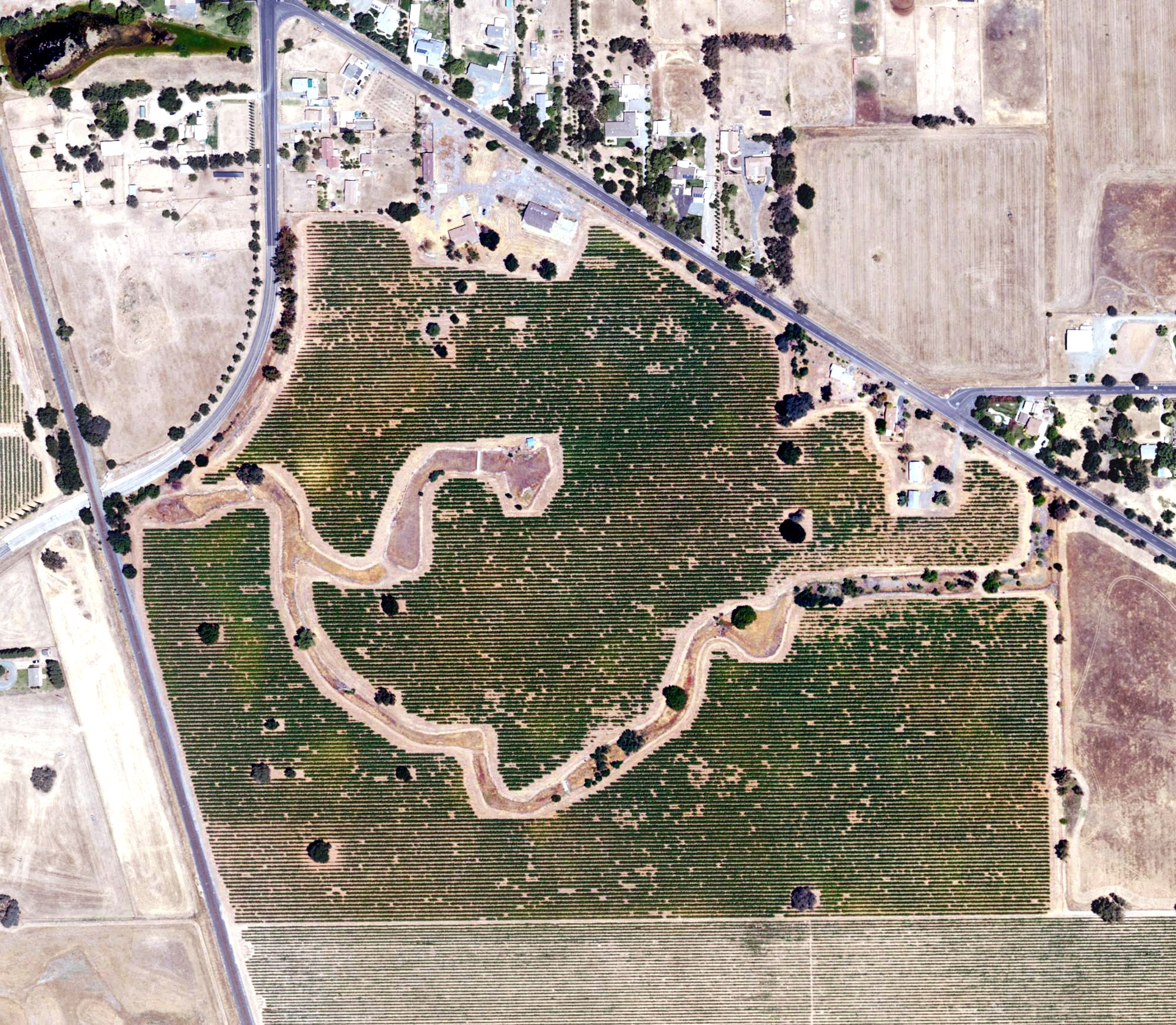 Aerial view of Forest Lake Golf Course, CA