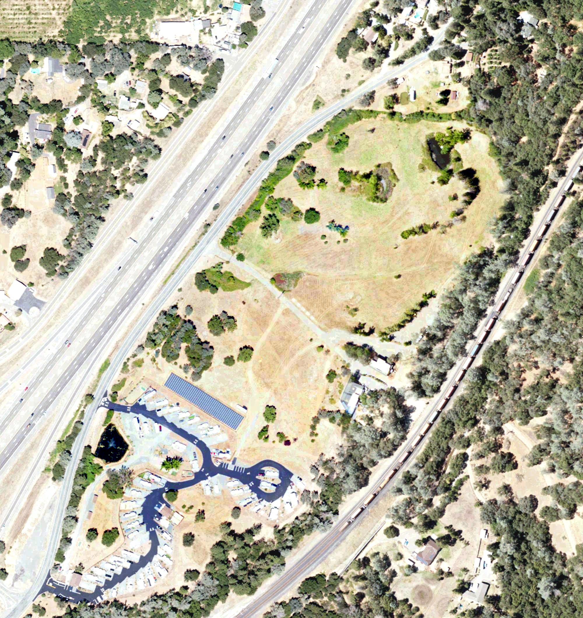 Aerial view of Gator Creek Golf, CA